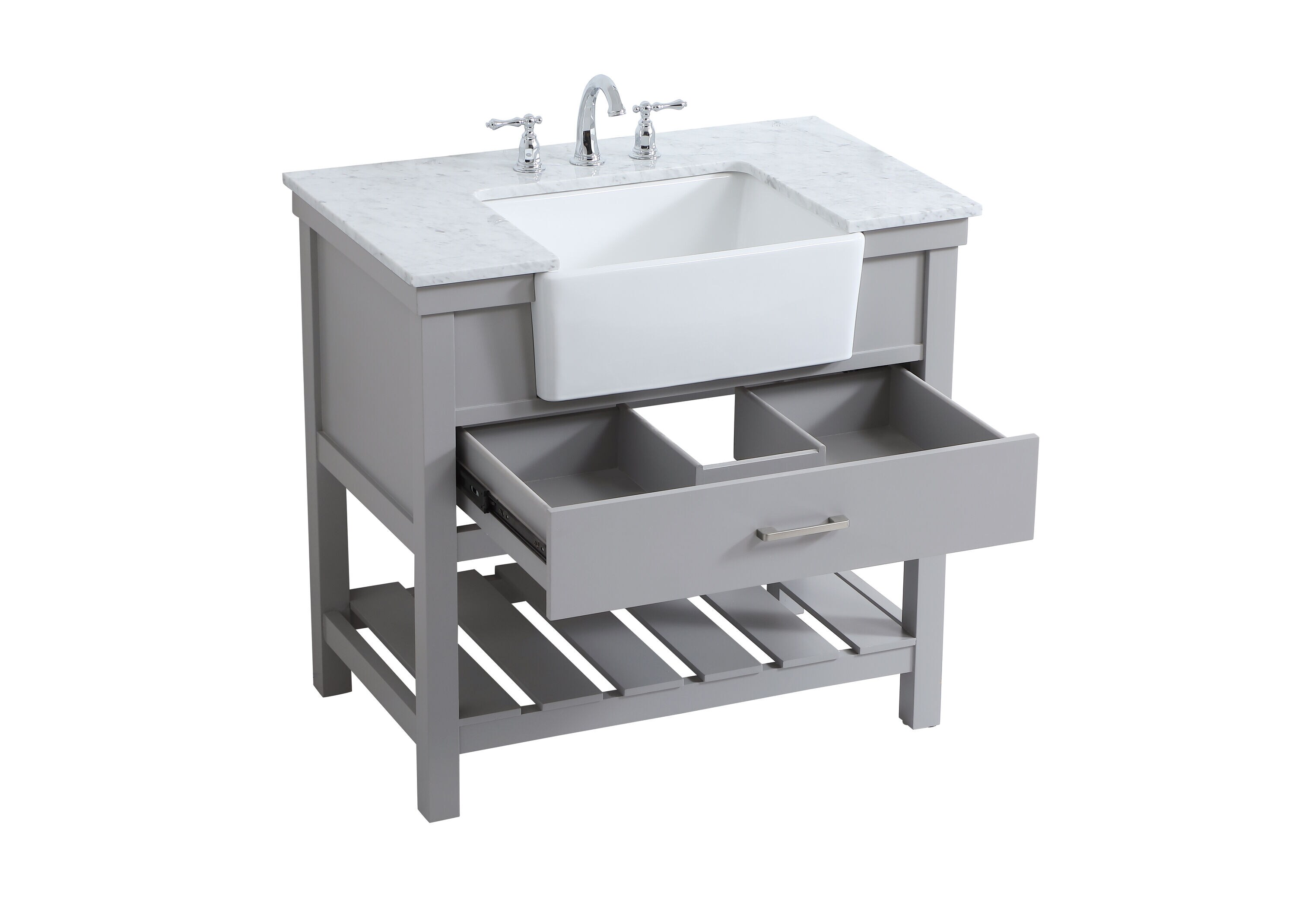 Elegant Decor HF180408GR Bath-Vanity-Combo - View #10