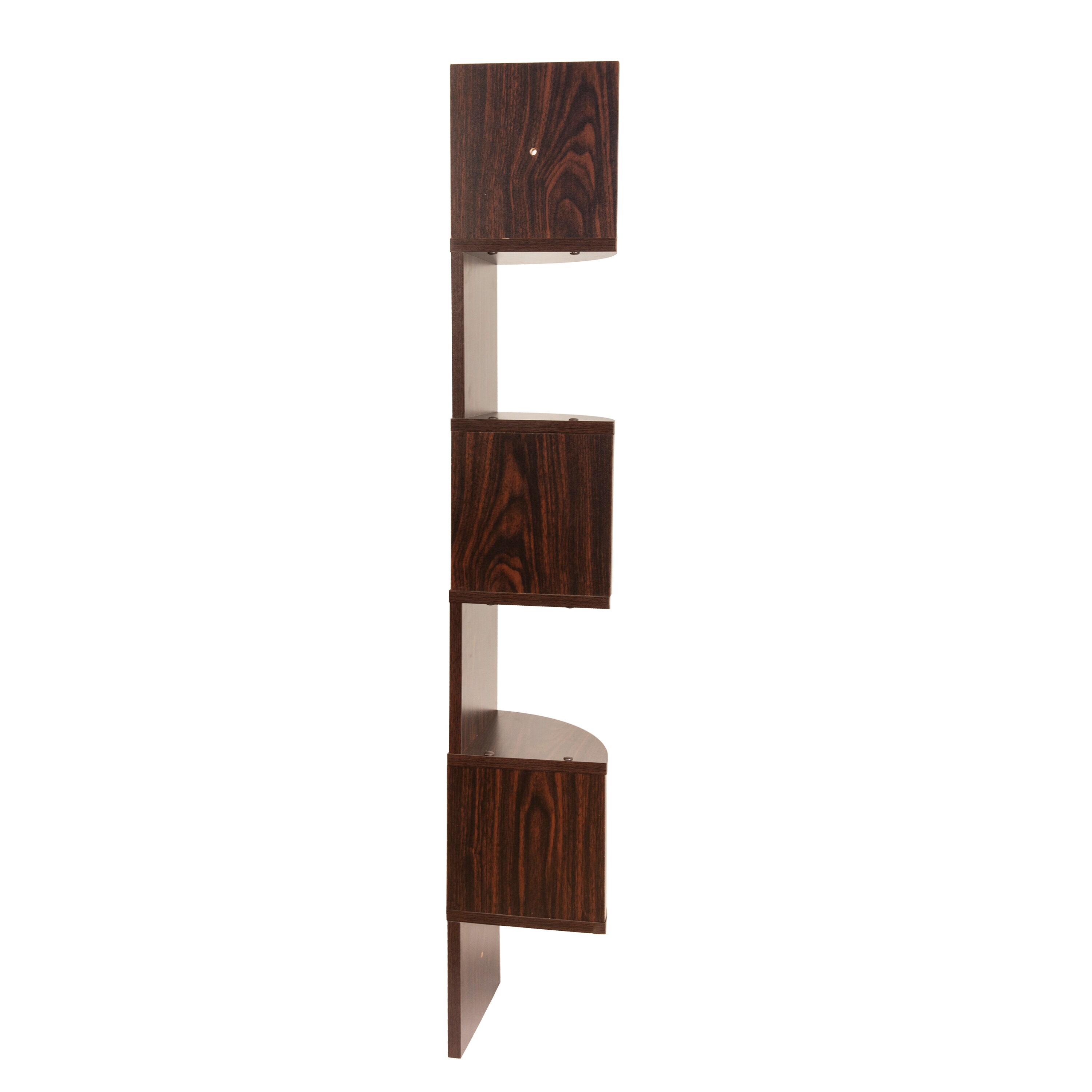 Danya B. Walnut Wood Corner Floating Shelf 7.75-in L X 7.75-in D (5 ...