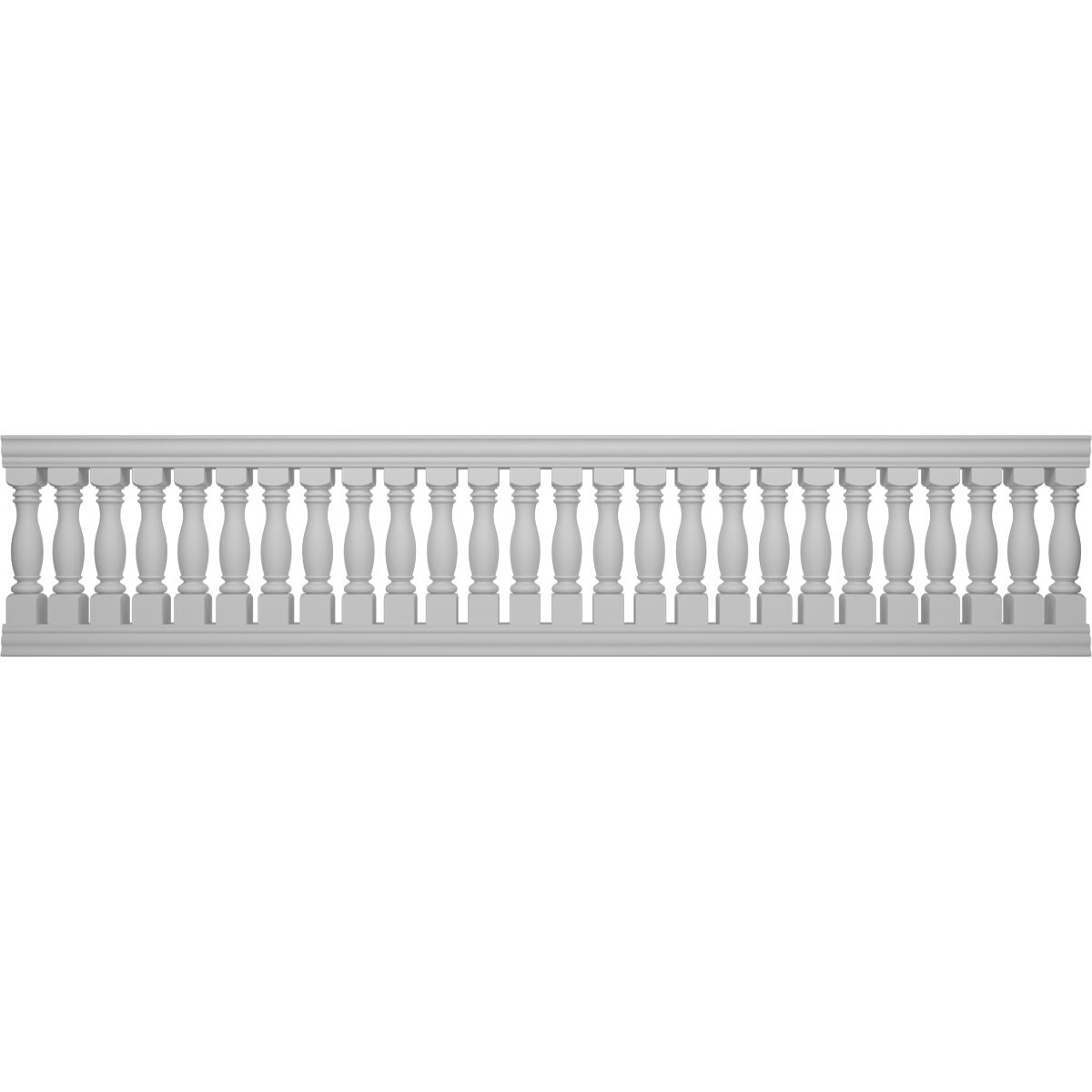 Ekena Millwork BALK40X180EMD FiberThane 16-Feet x 40-Inches Embassy Fiberglass Deck Rail Kit