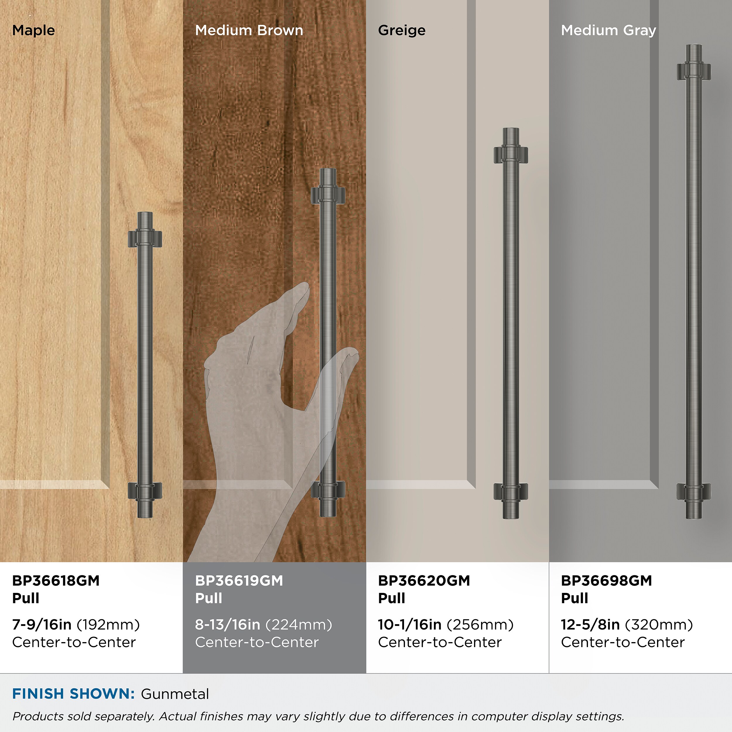 Amerock BP36619GM Cabinet-Pulls - View #6