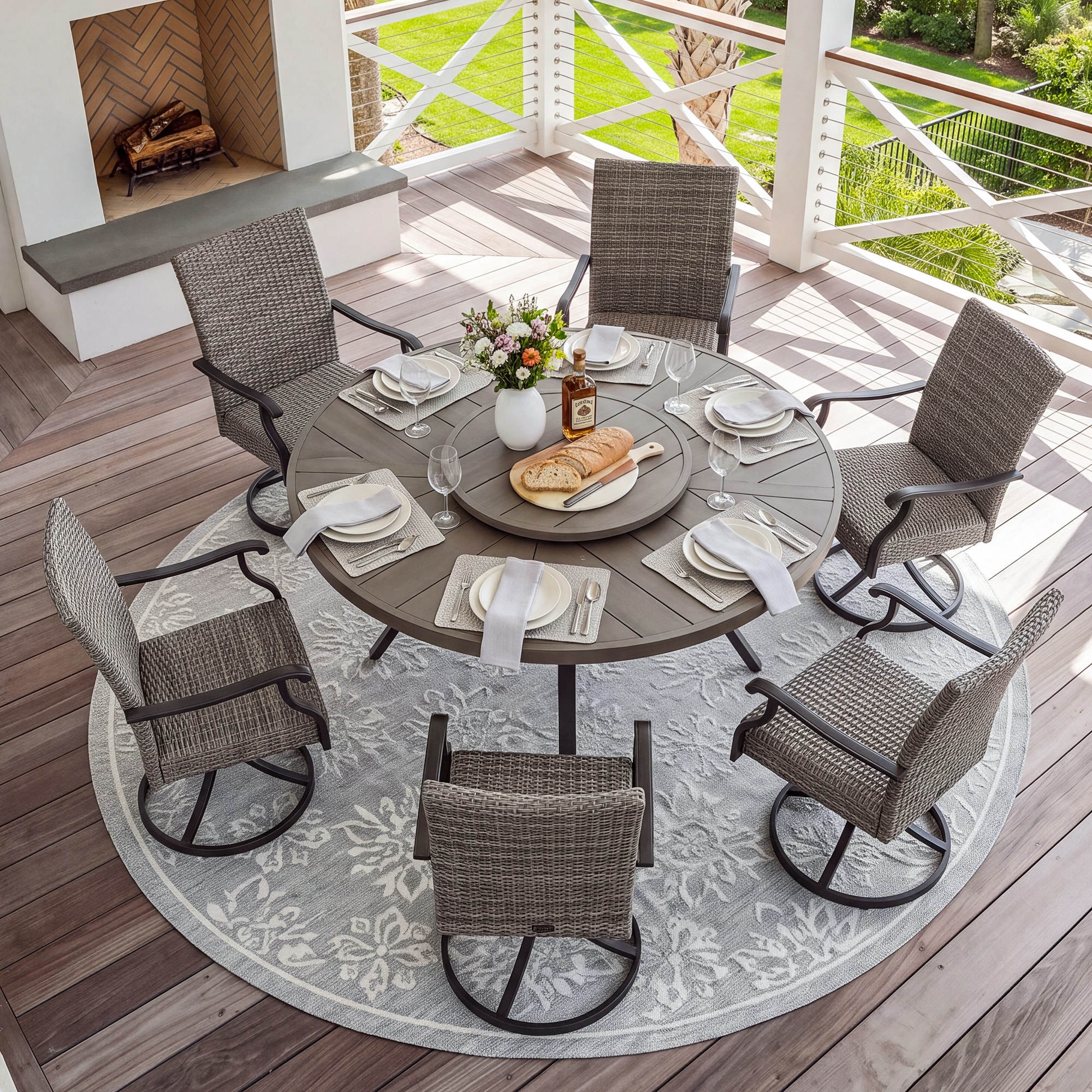 PEAK HOME FURNISHINGS 970446-829X6-LS Patio-Dining-Sets - View #3