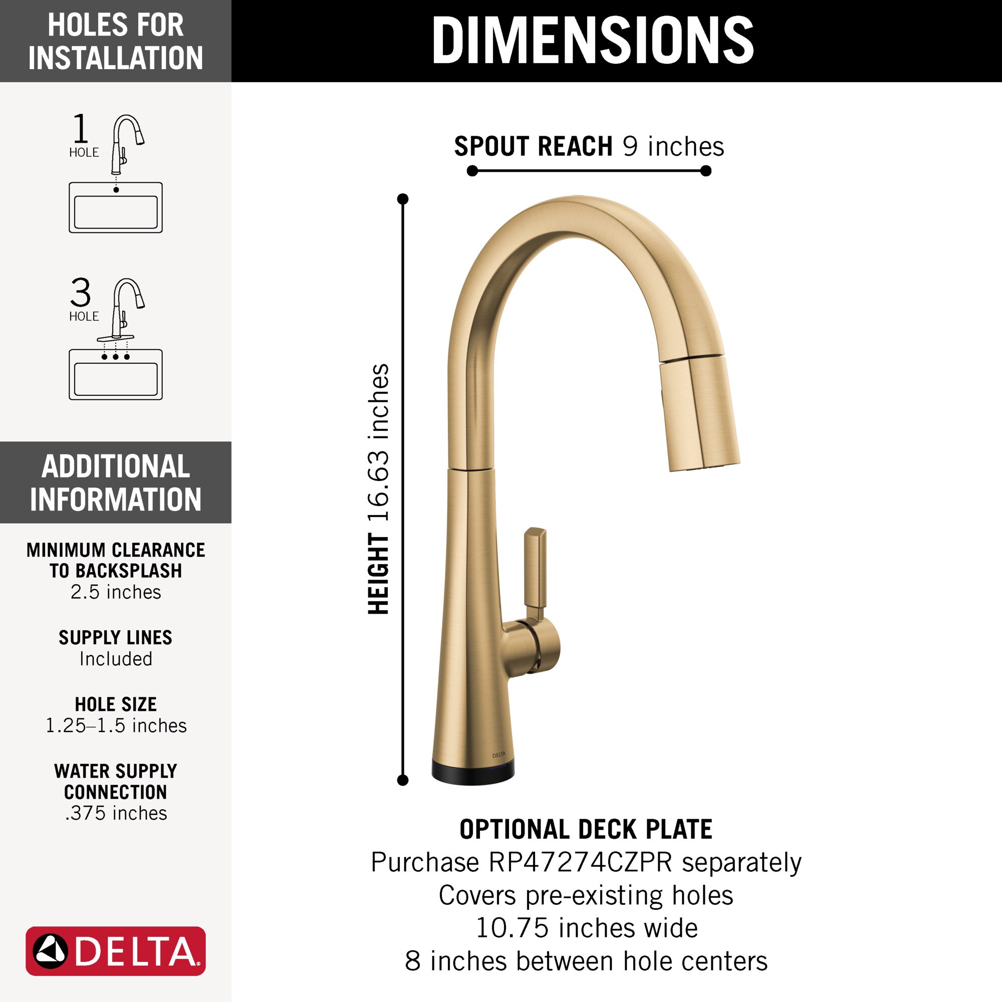 Delta 9191T-CZ-PR-DST Kitchen-Faucets - View #9