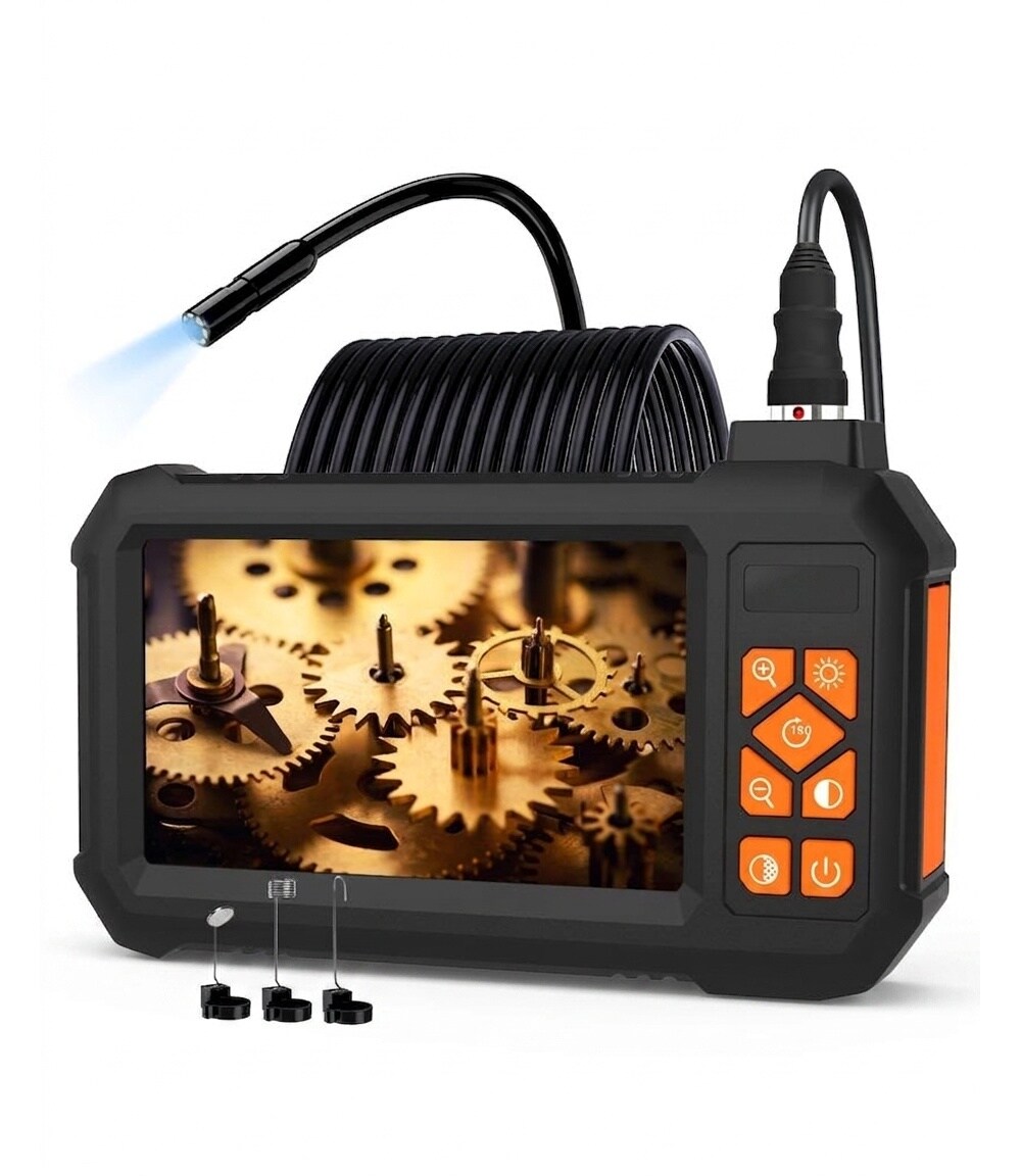 Etokfoks Industrial Endoscope Camera with 4 3 Inch LCD Screen 1080P HD ...