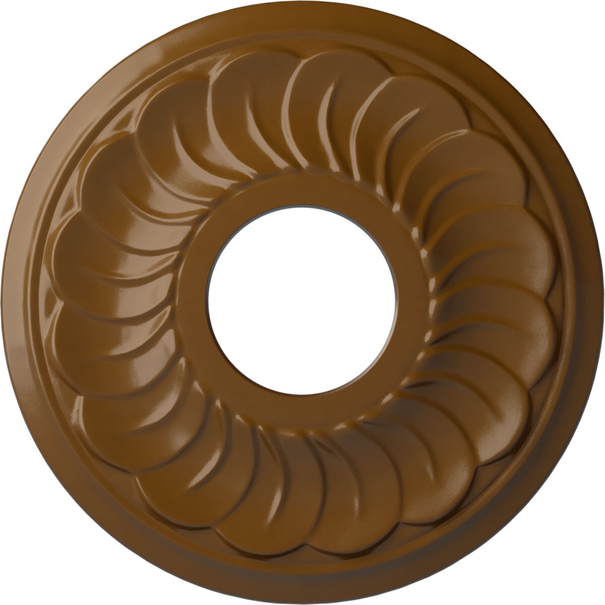 Ekena Millwork CM11BLSTF Blackthorn 11.75-in W x 11.75-in L Painted Smokey Topaz Polyurethane Whole Ceiling Medallion