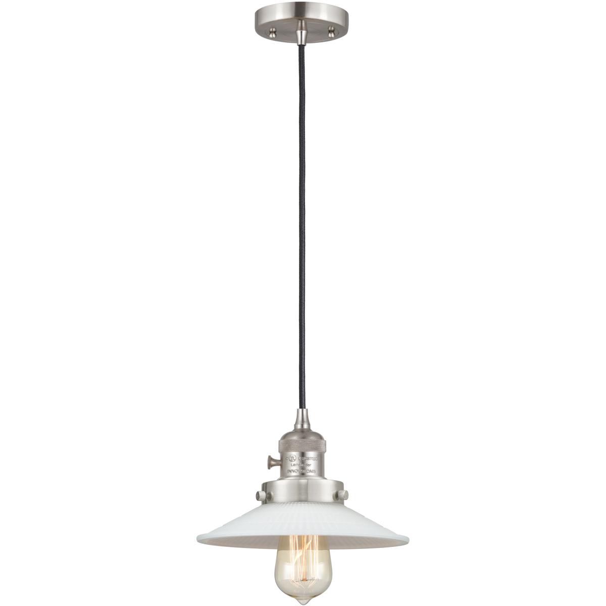 Innovations Lighting 201CSW-SN-G1 201CSW-SN-G1 Franklin Restoration Halophane Mini Pendant