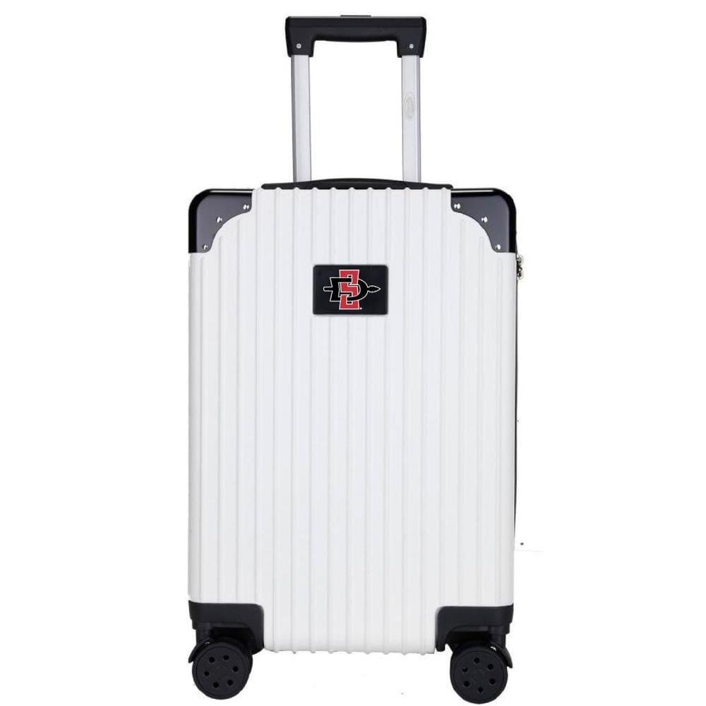 Mojo Licensing CLSGL210_WHITE NCAA San Diego State Aztecs 23.75 x 15.5 x 9.75 White Polycarbonate Hardshell Carry-on Bag (1-Bag)