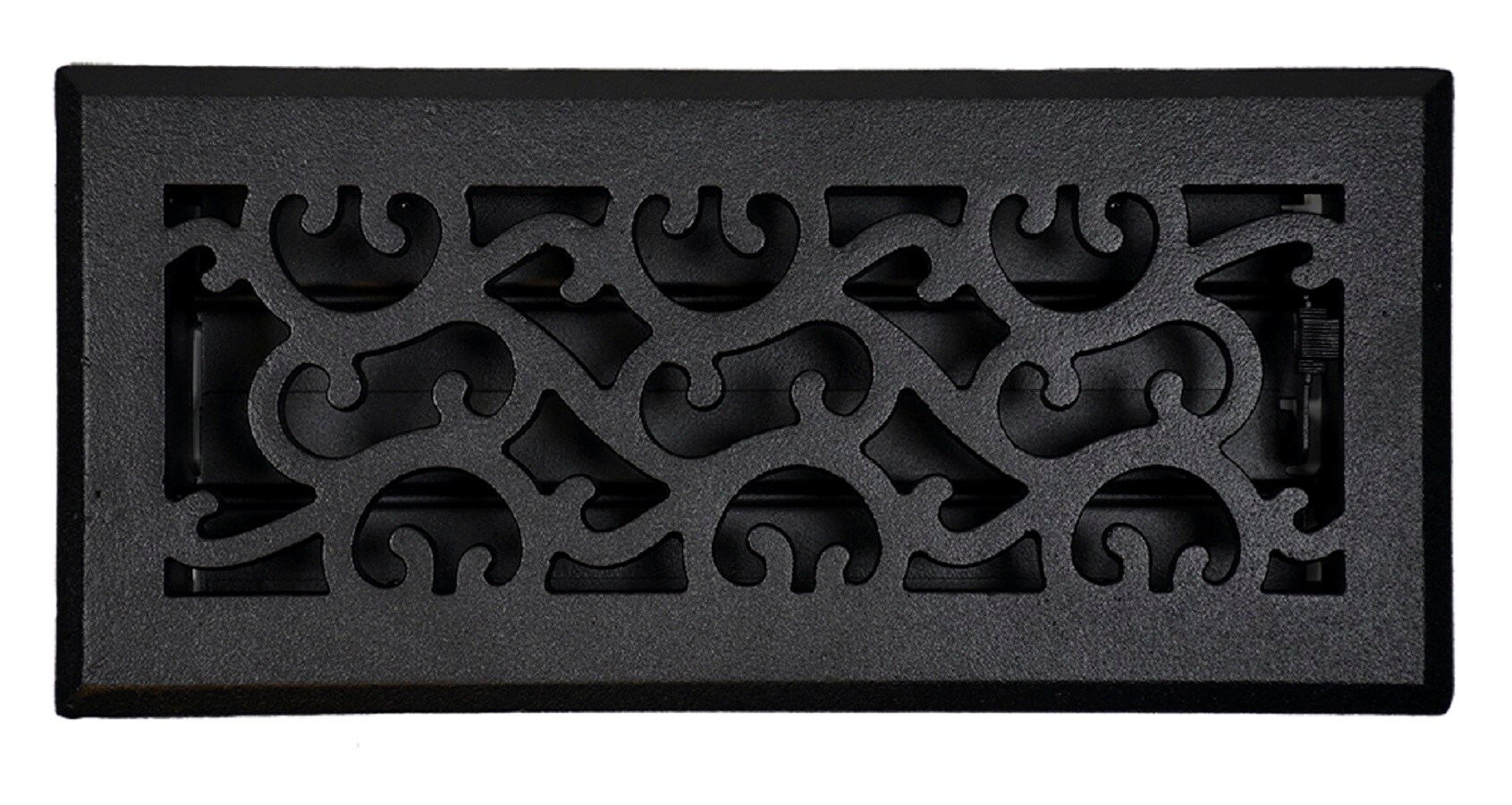 Accord Select AMFRCBC410 4-in x 10-in Maximum Airflow Steel Matte Black Floor Register