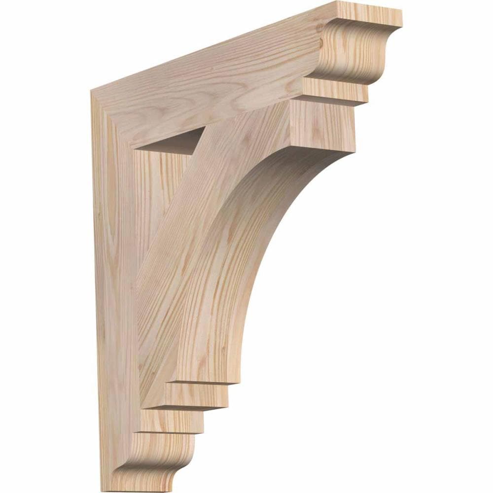 Ekena Millwork BKT04X20X20IMP01SDF Imperial traditional smooth 3-1/2-in x 20-in x 20-in Douglas fir Brown Wood Standard bracket