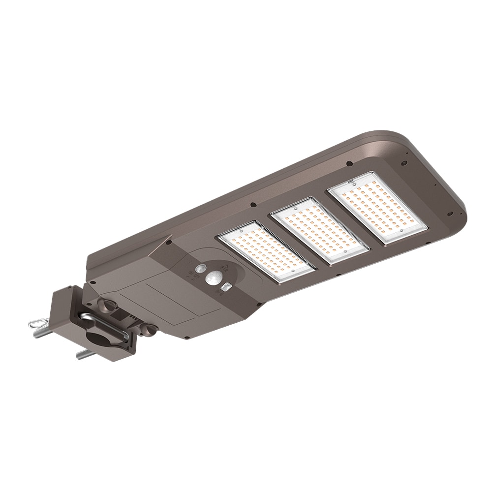 HALO SLST455MB SLST Series 4500 -Lumens Bronze Line voltage Bright White Solar LED Flood light Motion Sensor