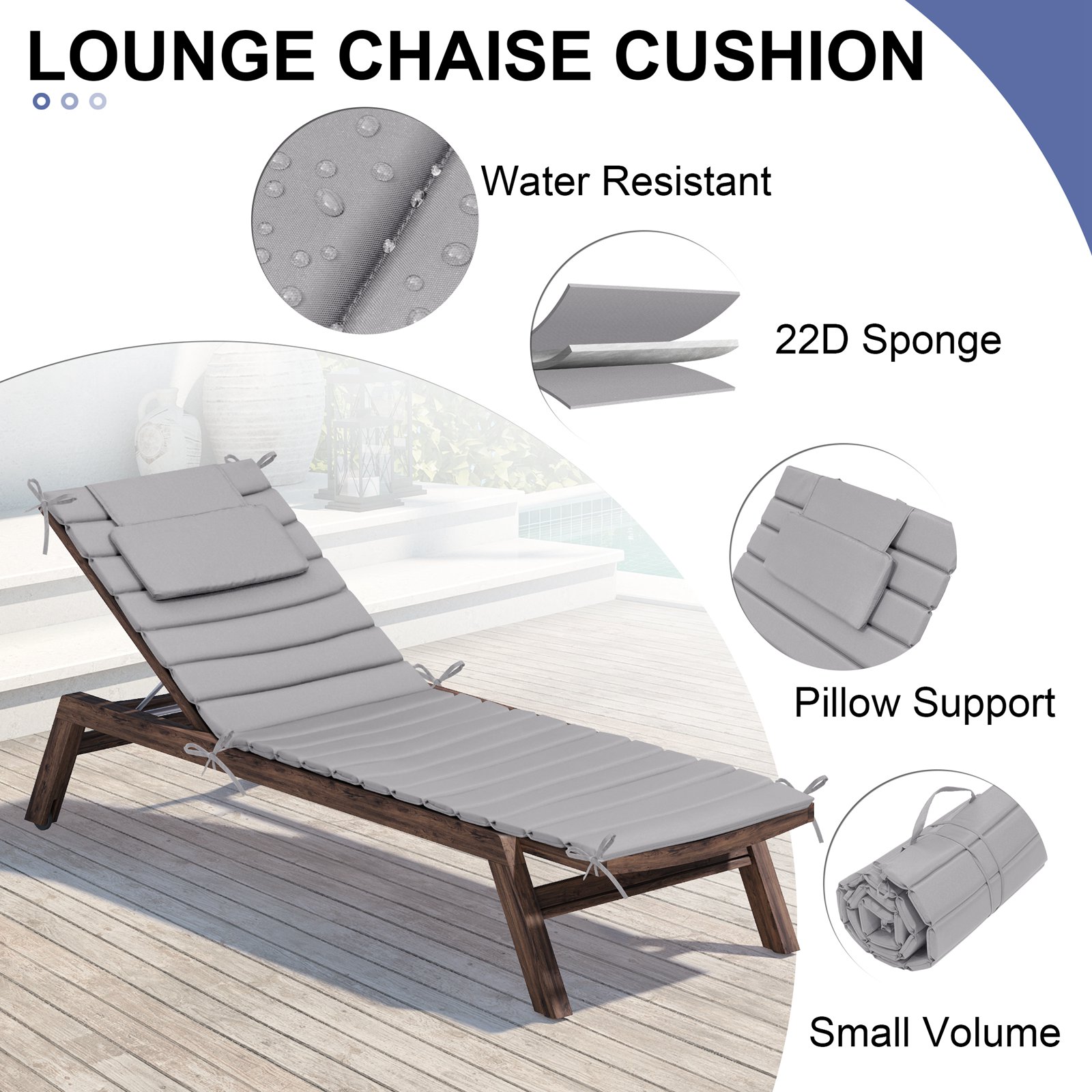 Crestlive Products CL-CU003LGY72-1 Patio-Furniture-Cushions - View #4