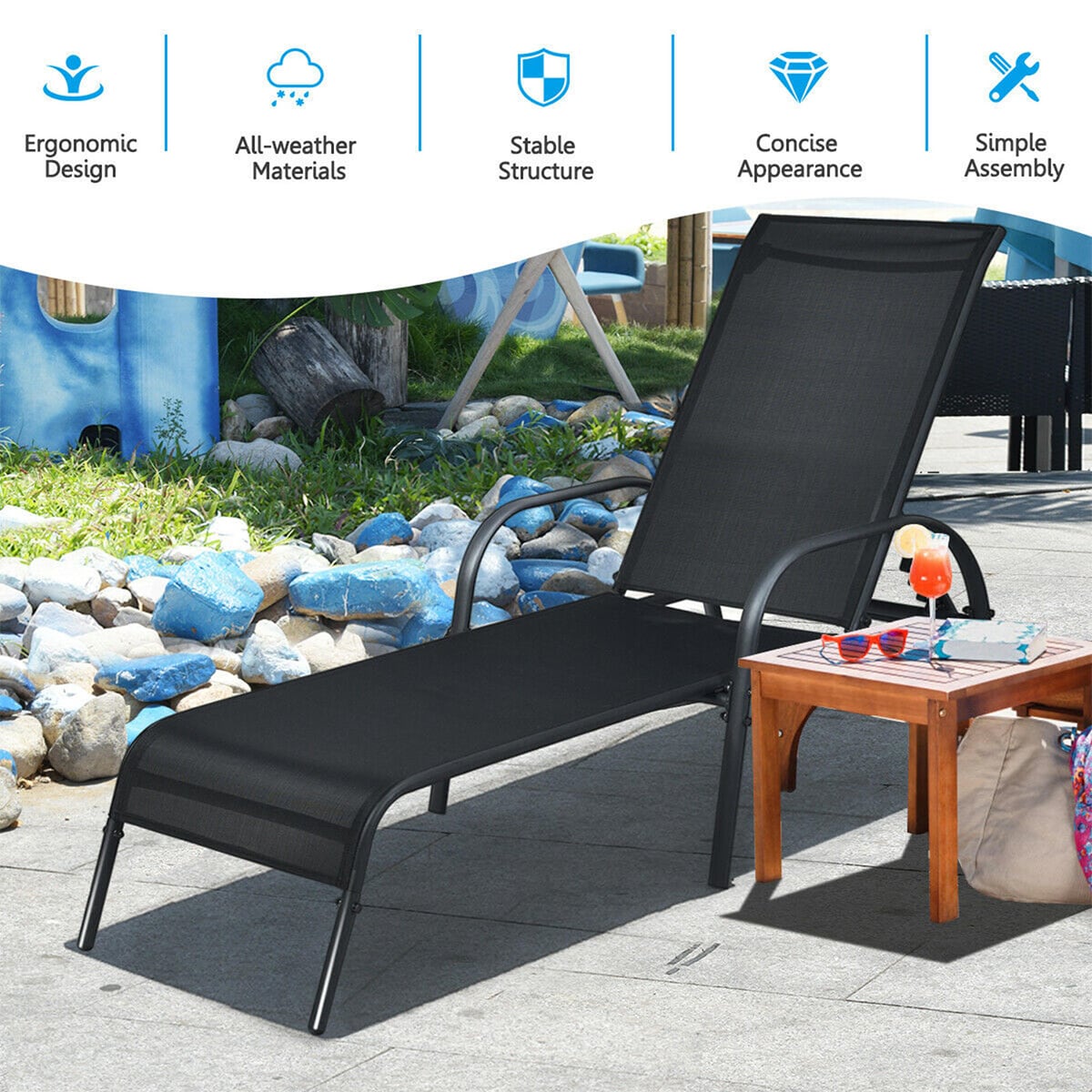 Forclover HYFE-OP70508 Patio-Chairs - View #3
