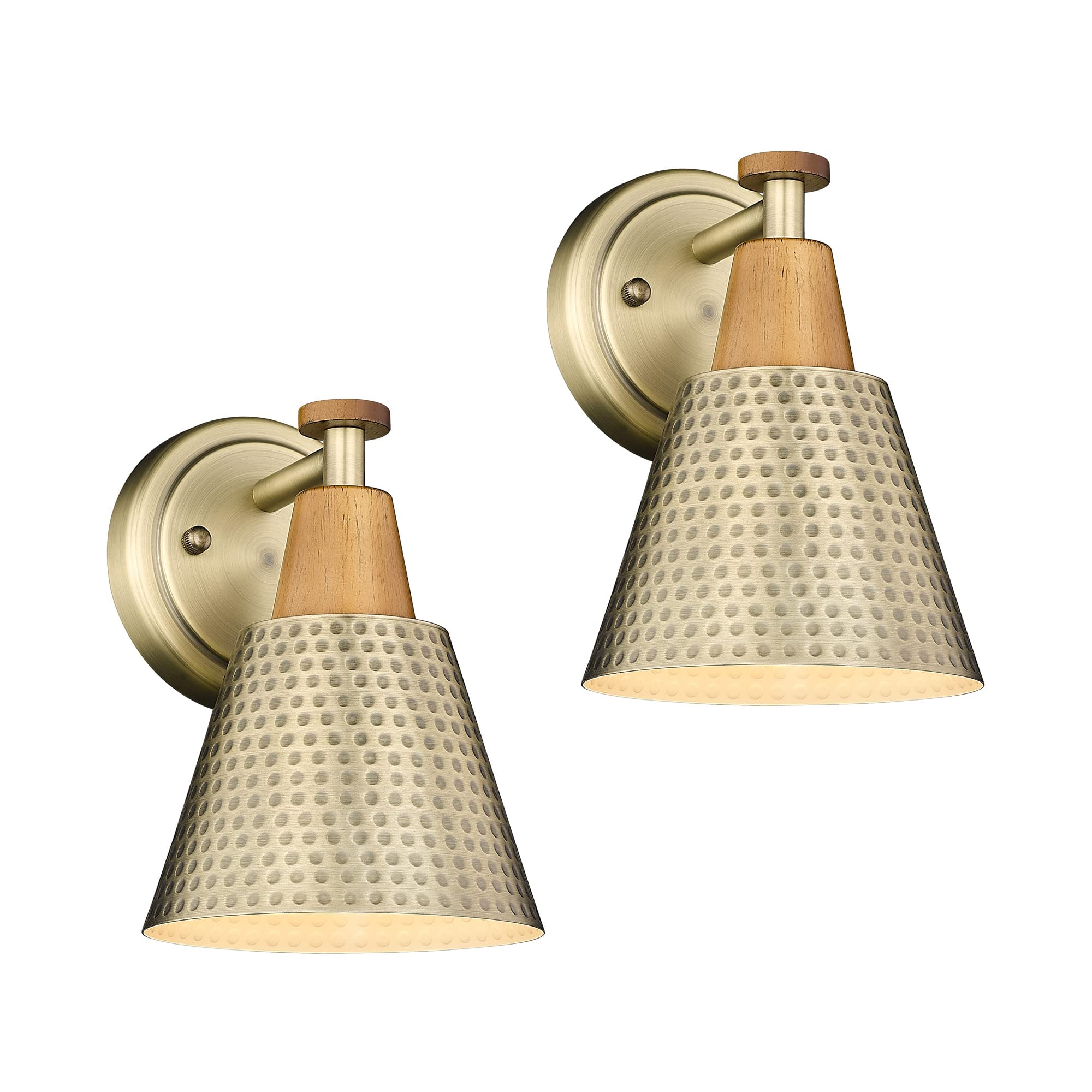 LTMATE LS4FG59B-2 BG JAZAVA 5.9-in 1 -Light Antique Brass Industrial Vanity light