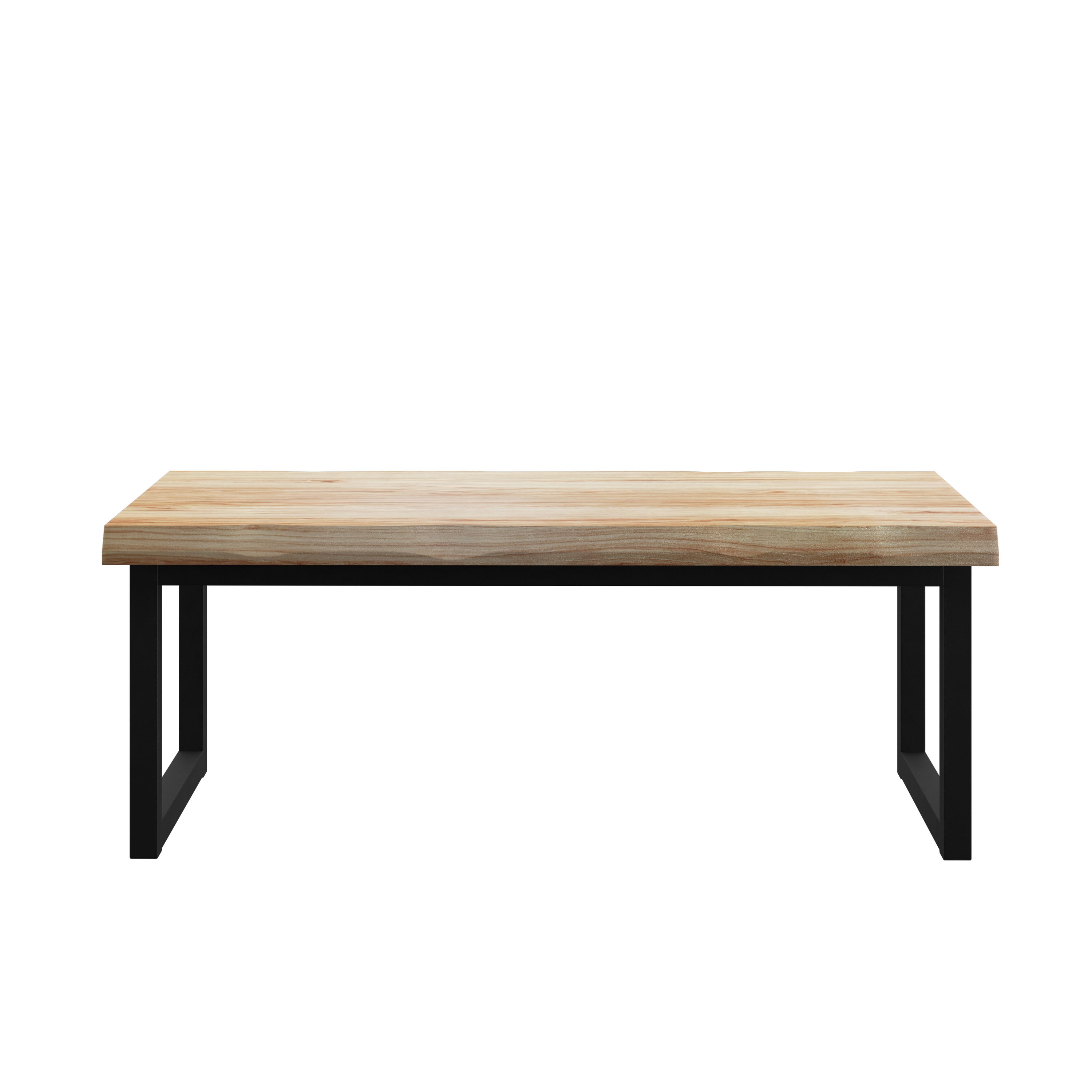 HMidea J018-100-2002 Wood Medium Oak Wood Rustic Coffee Table