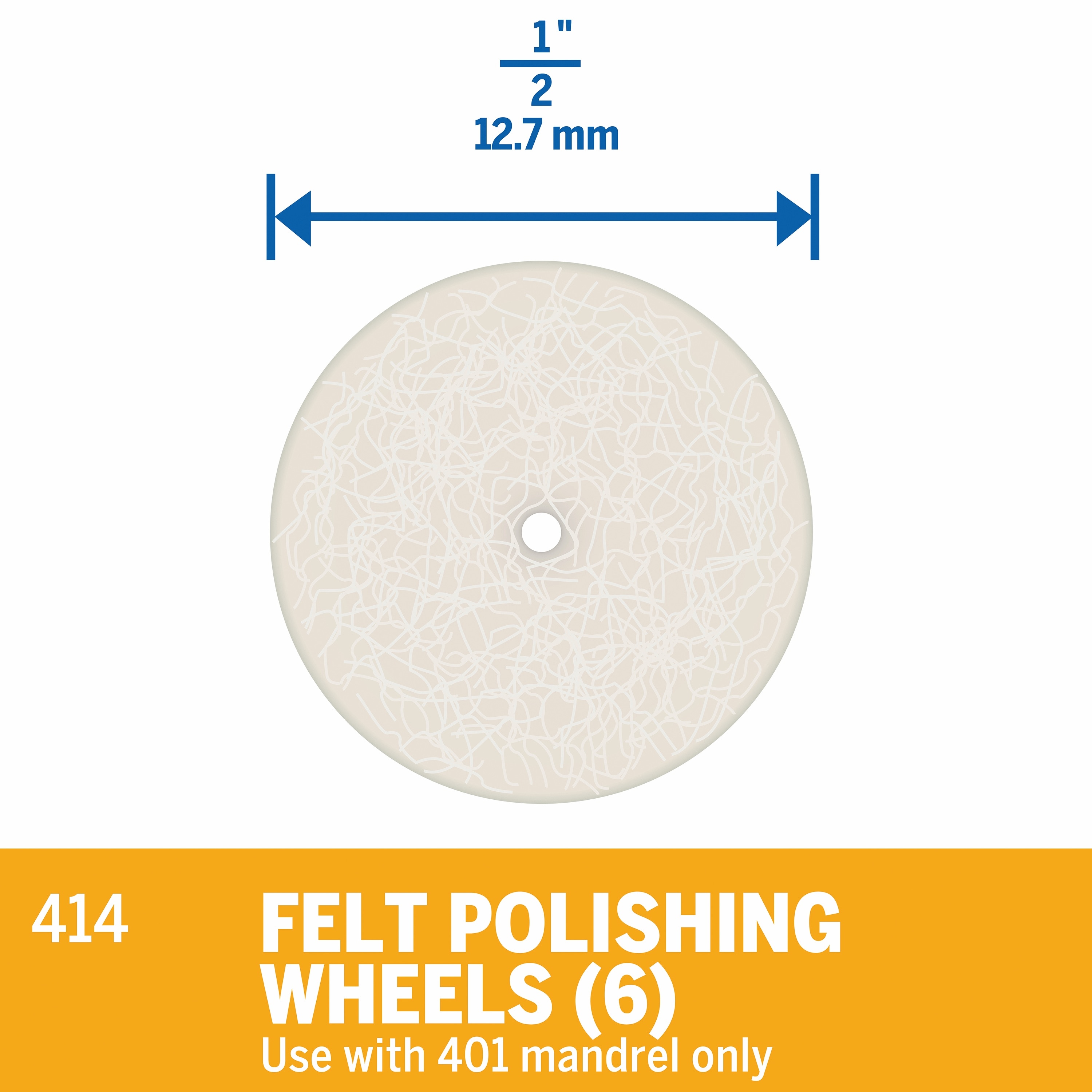 JIALUCONG 10pcs 1/8inch Cashmere Polishing Buffing Wheel for Dremel Polishing Kit - Polishing Wheel or Silver Polish Wheel - Watch Polishing Kit 