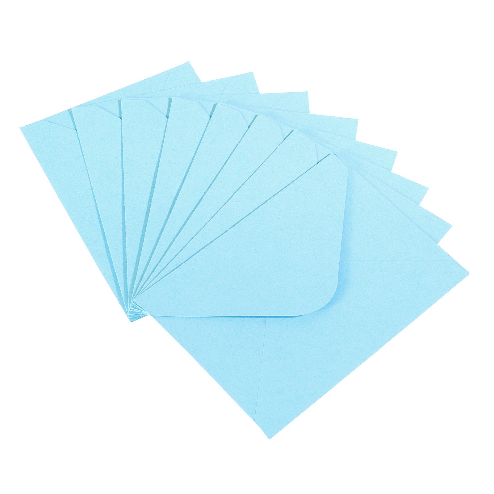 PATIKIL Mini Envelopes 100pcs Mini Gift Card Business Card Envelope for Greeting Weddings Light Blue