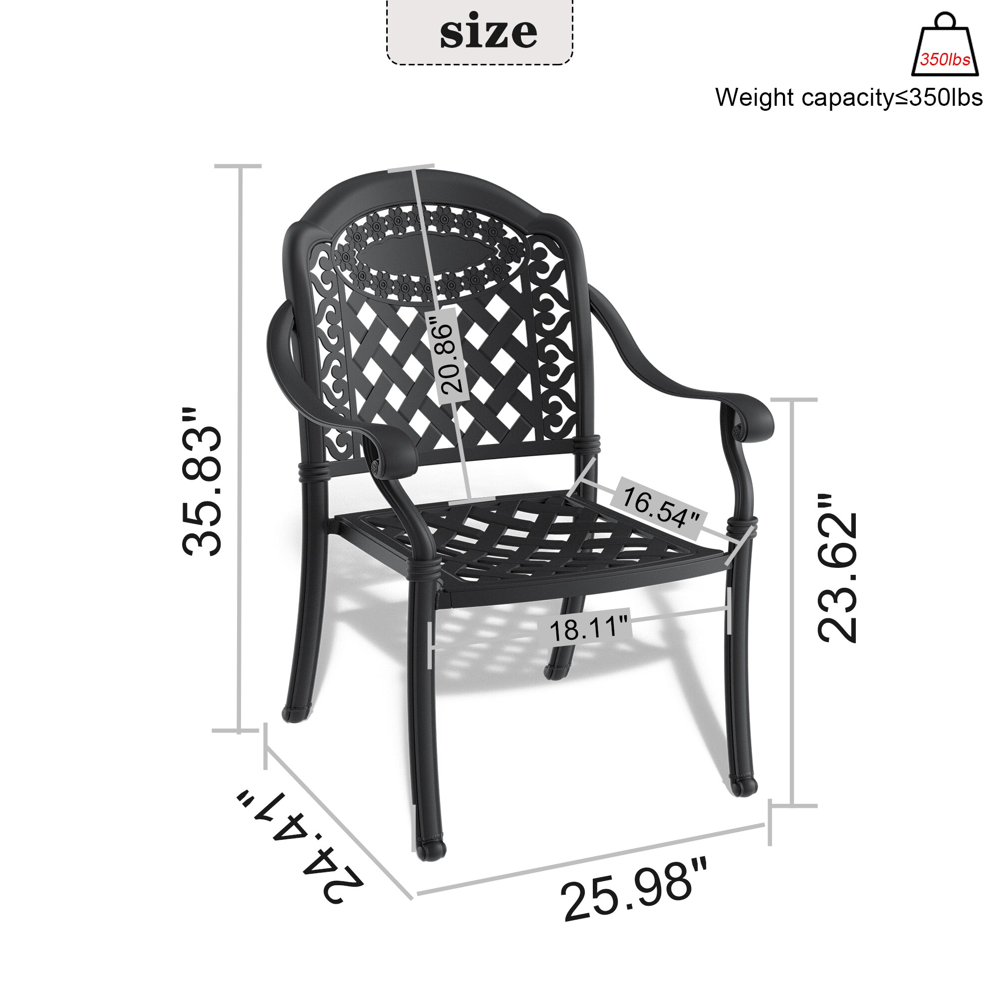 nicesure CSLBK6008CZ4RC Patio-Chairs - View #10