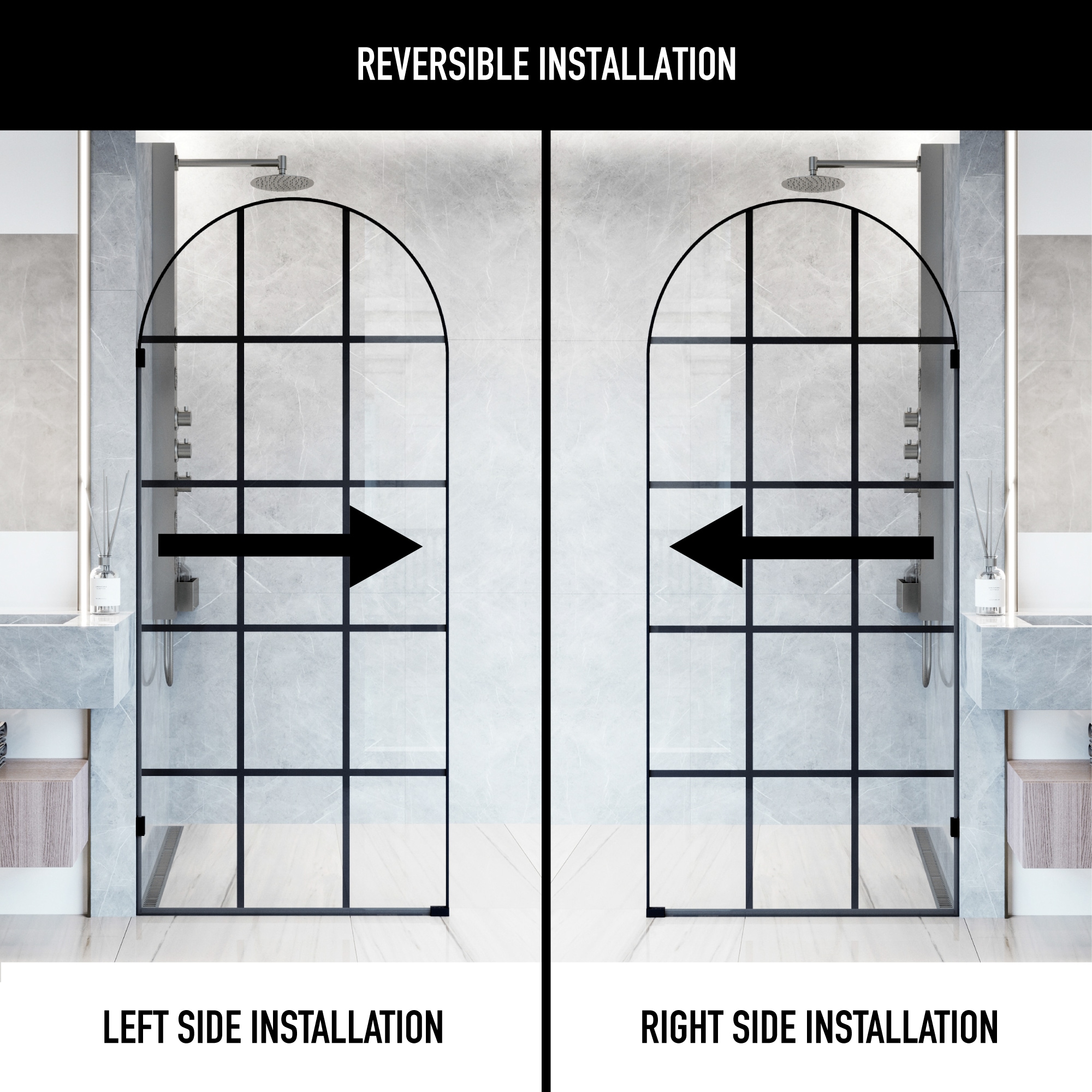 VIGO VG6094MBGCL3478 Shower-Doors - View #3