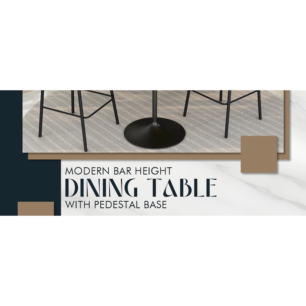 Leisuremod VT43BL-48CBR Patio-Tables - View #9