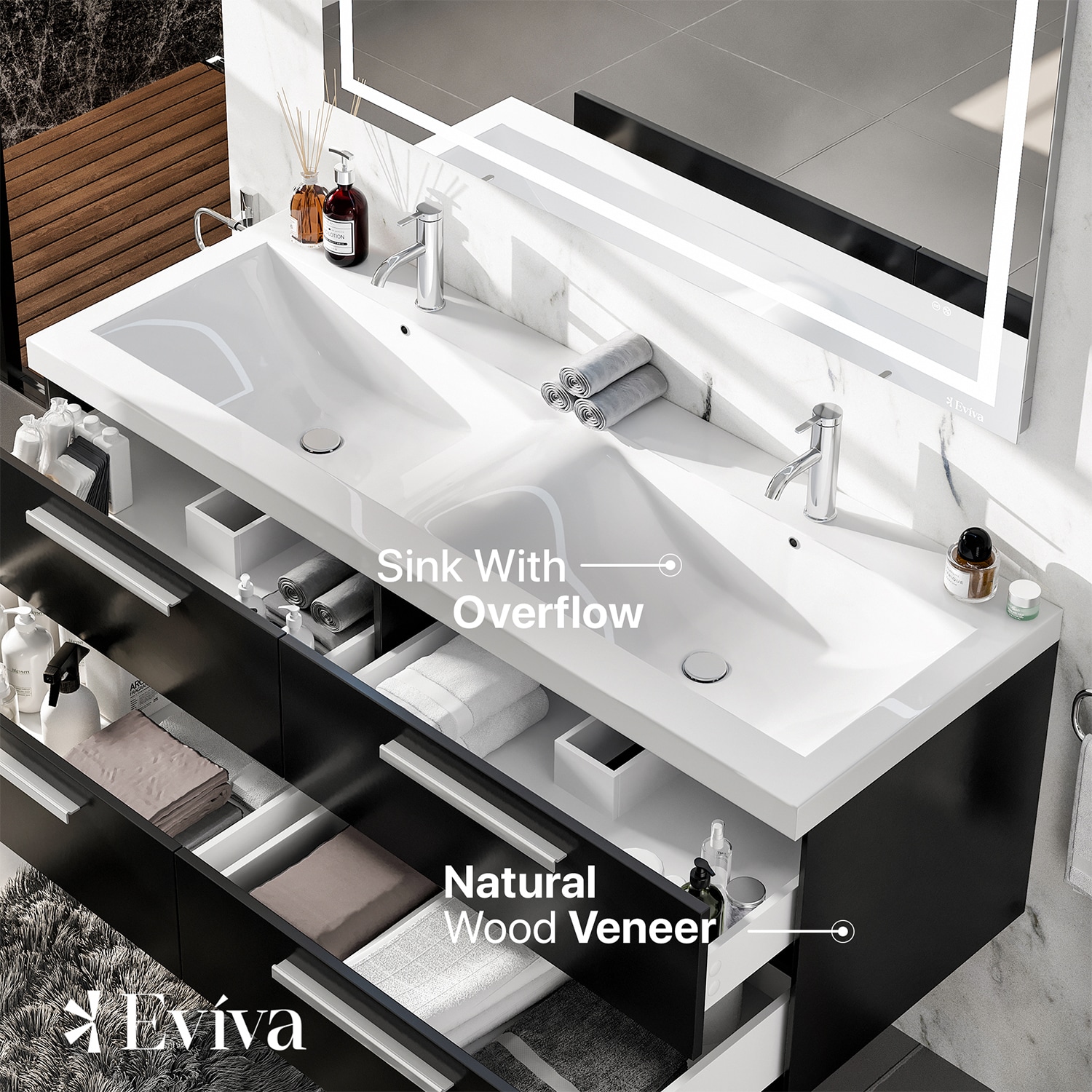 Eviva EVVN144-57BW Bath-Vanity-Combo - View #4