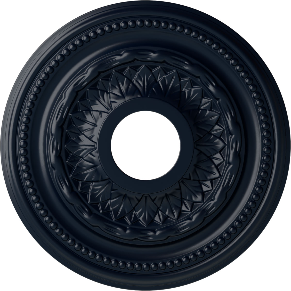 Ekena Millwork CM15GAMDF Galway 15.75-in W x 15.75-in L Painted Midnight Dream Polyurethane Whole Ceiling Medallion