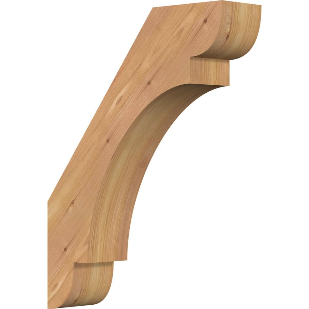 Ekena Millwork BRC04X14X18OLY00SWR 3-1/2-in x 14-in x 18-in Western Red Cedar Unfinished Wood Olympic smooth