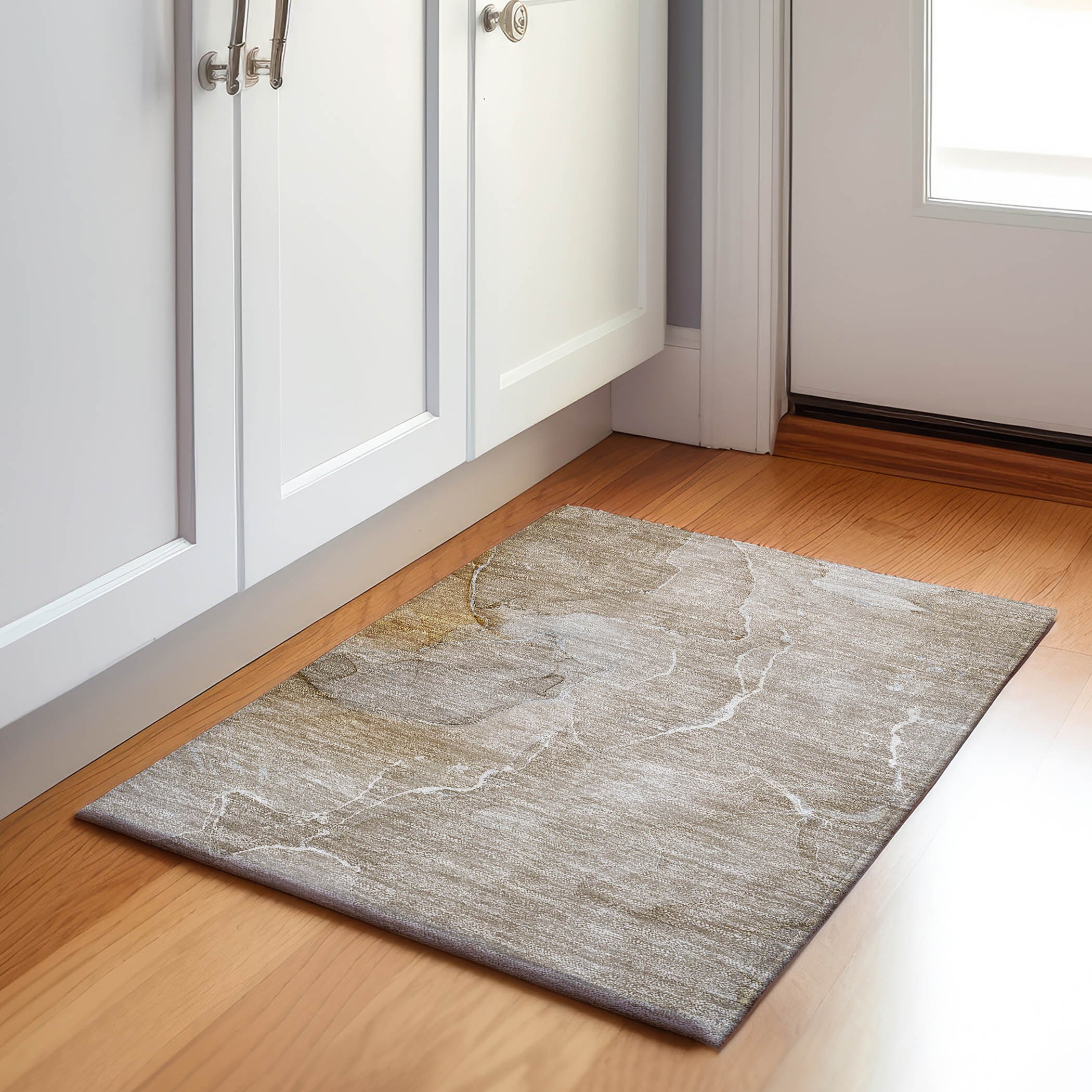 Addison Rugs AMF528RD20X30 Mayfield AMF528RD 2 x 3 (ft) Loomed Polyester Red Rectangular Indoor Abstract Machine washable Area rug