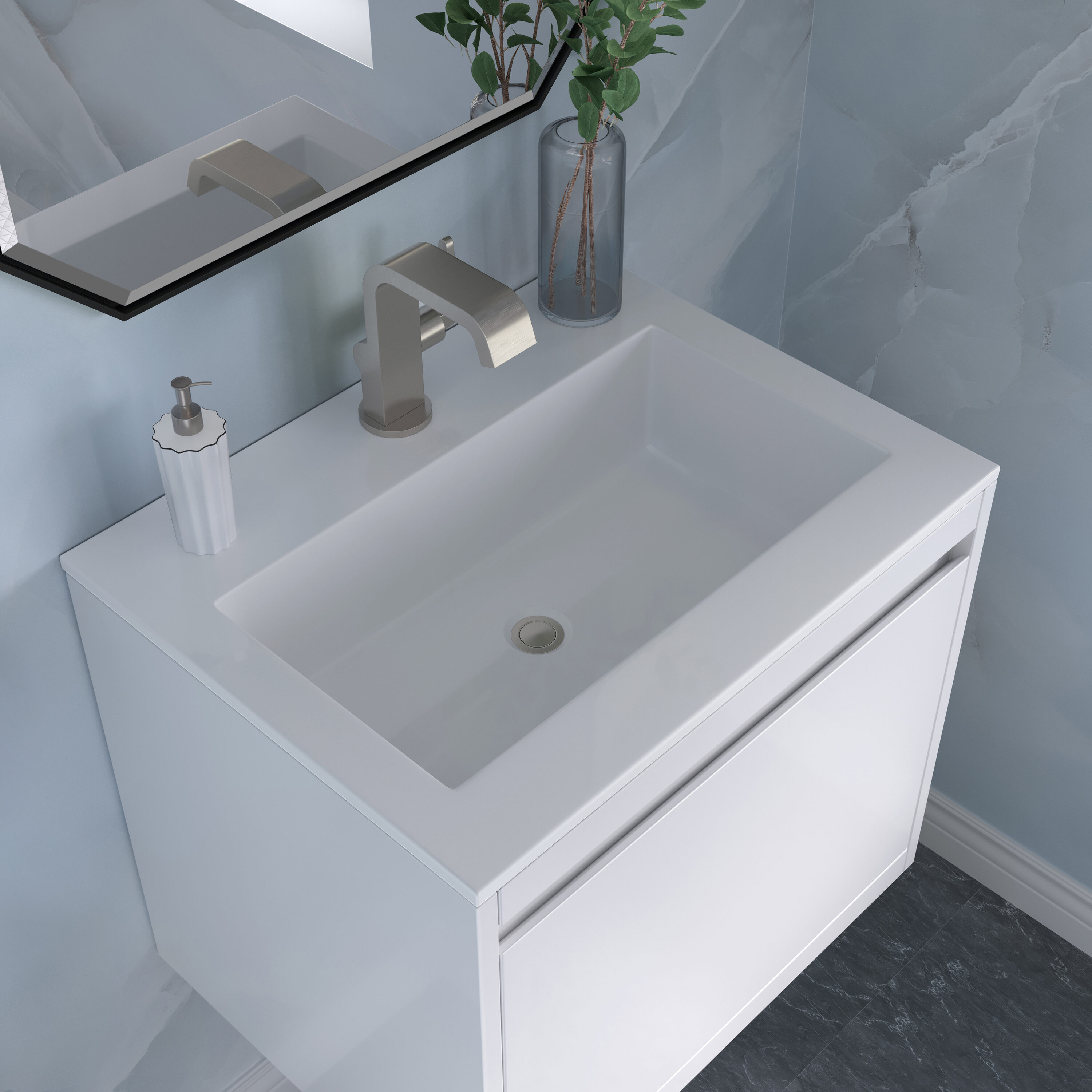 James Martin Vanities 805-V23.6-GW-BN-GW Bath-Vanity-Combo - View #7
