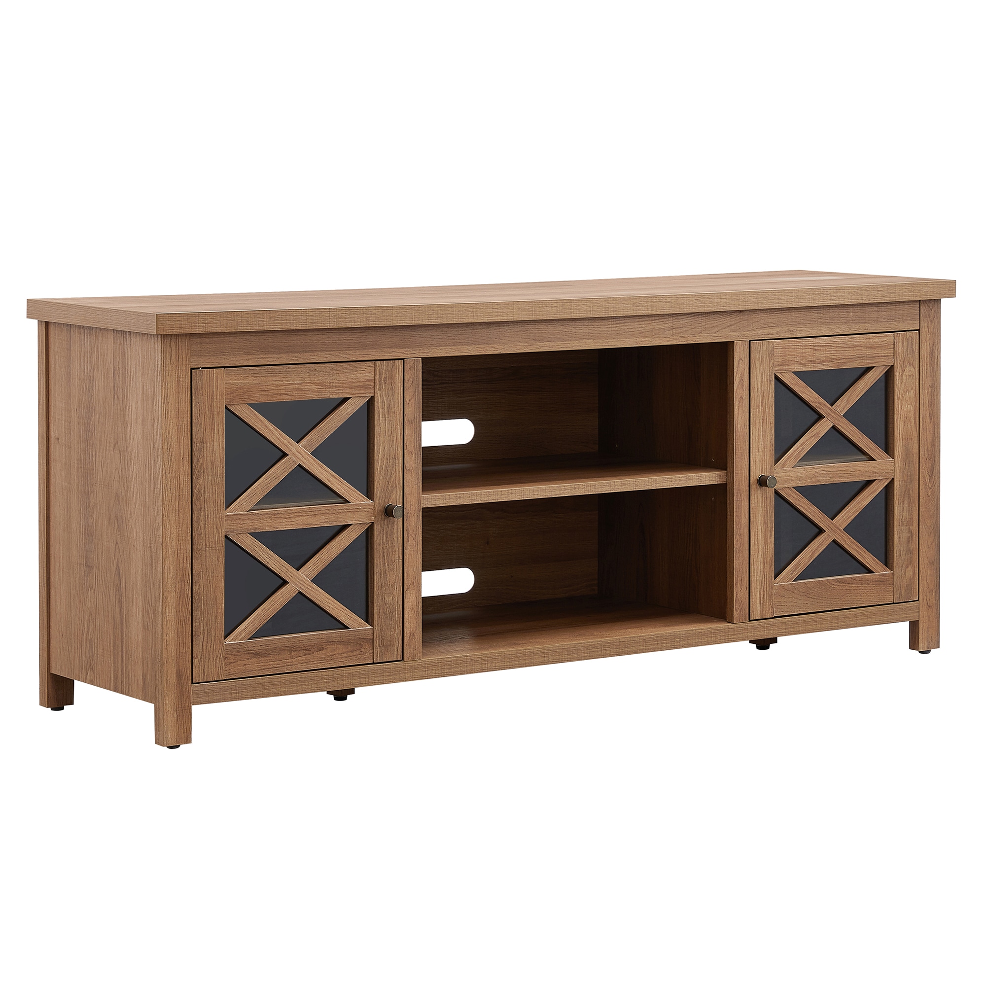 Hailey Home TV1140 Colton Rectangular TV Stand for TV's up to 65-in in Golden Oak
