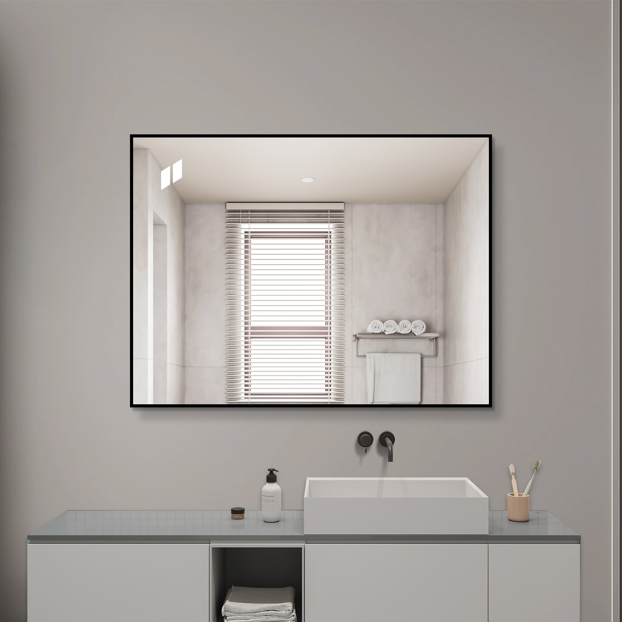 Forclover FRIMFJZ2028 Framed-Bath-Mirrors - View #2