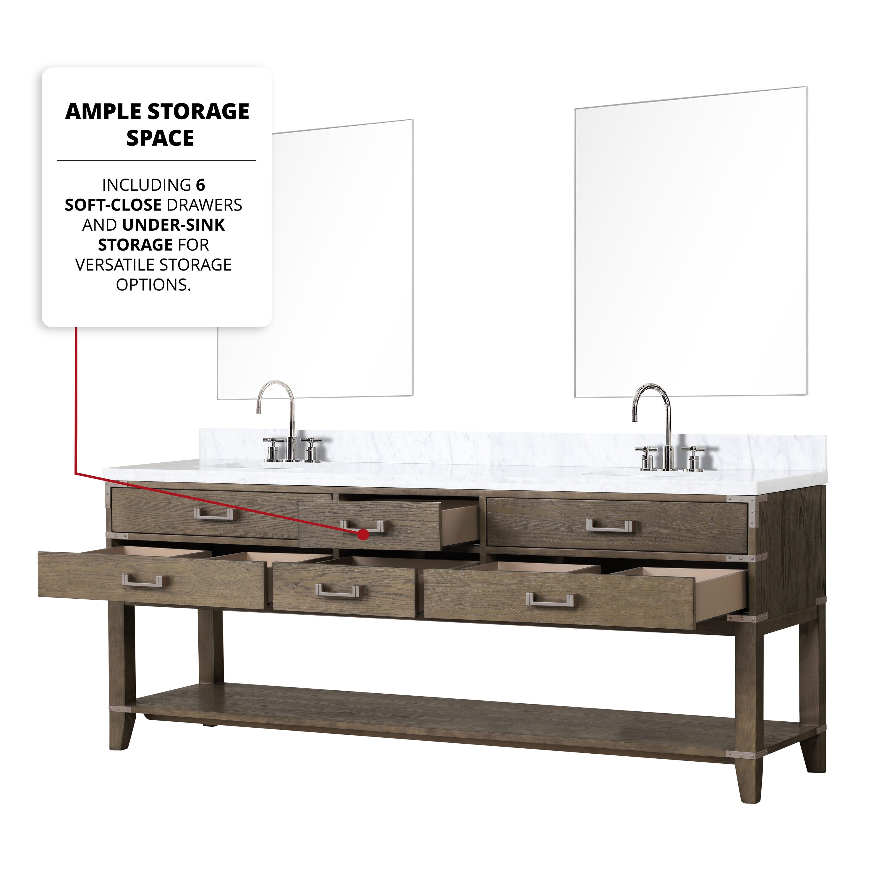 Lexora LVGR84DR100 Bath-Vanity-Combo - View #8