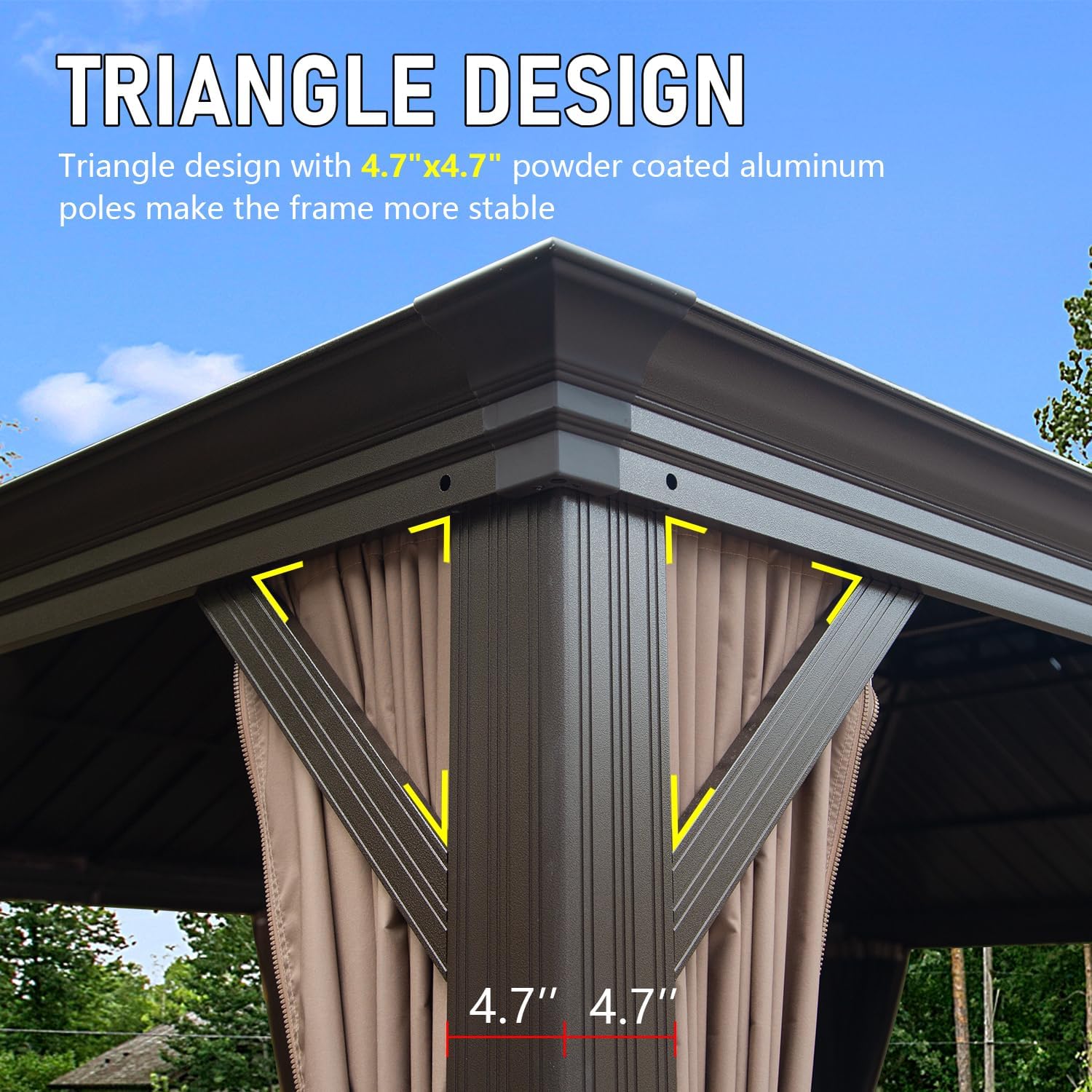 Clihome CL-CPL00107 Wood-Resin-Gazebos - View #4