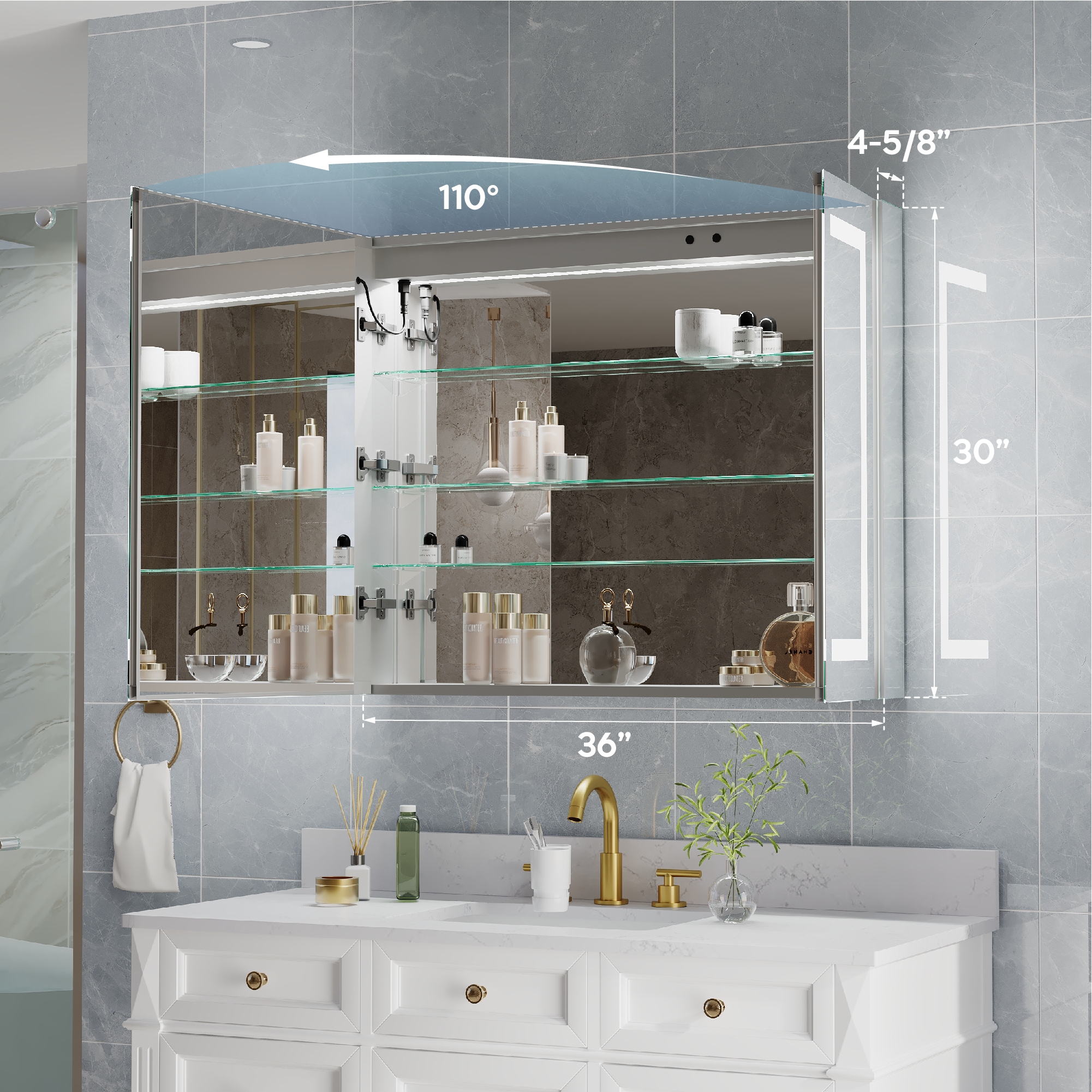 CALVON HMC3630S Bathroom-Medicine-Cabinets - View #4