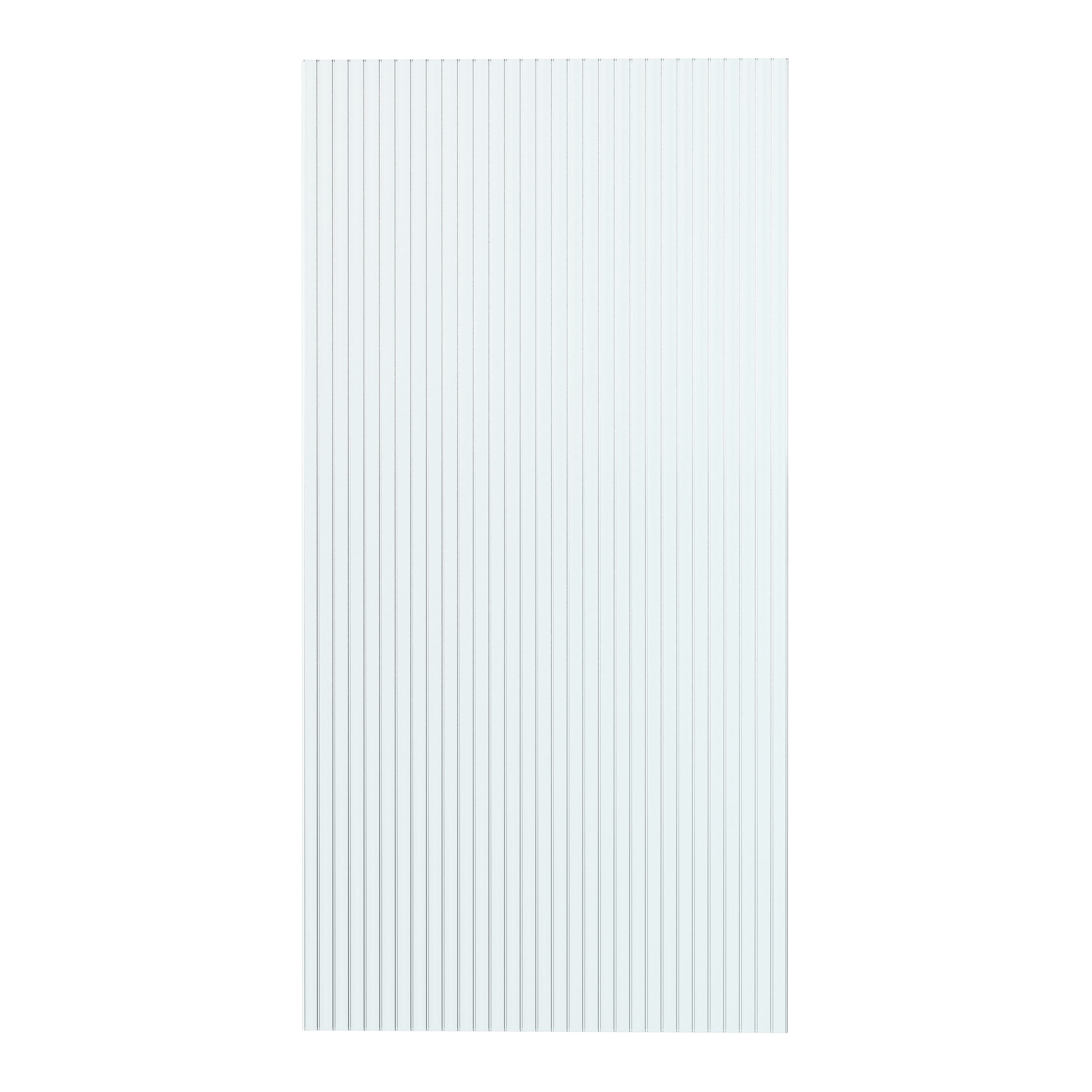 Tuftex 1518A Multi-Wall 6mm Panel Clear 4-ft x 8-ft Corrugated Clear Polycarbonate plastic Roof Panel