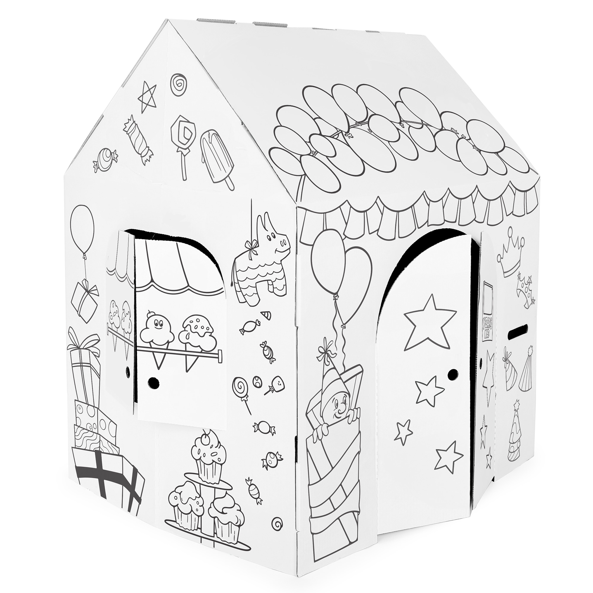 Easy Playhouse G0847944062844 Indoor/Outdoor Composite Playhouse