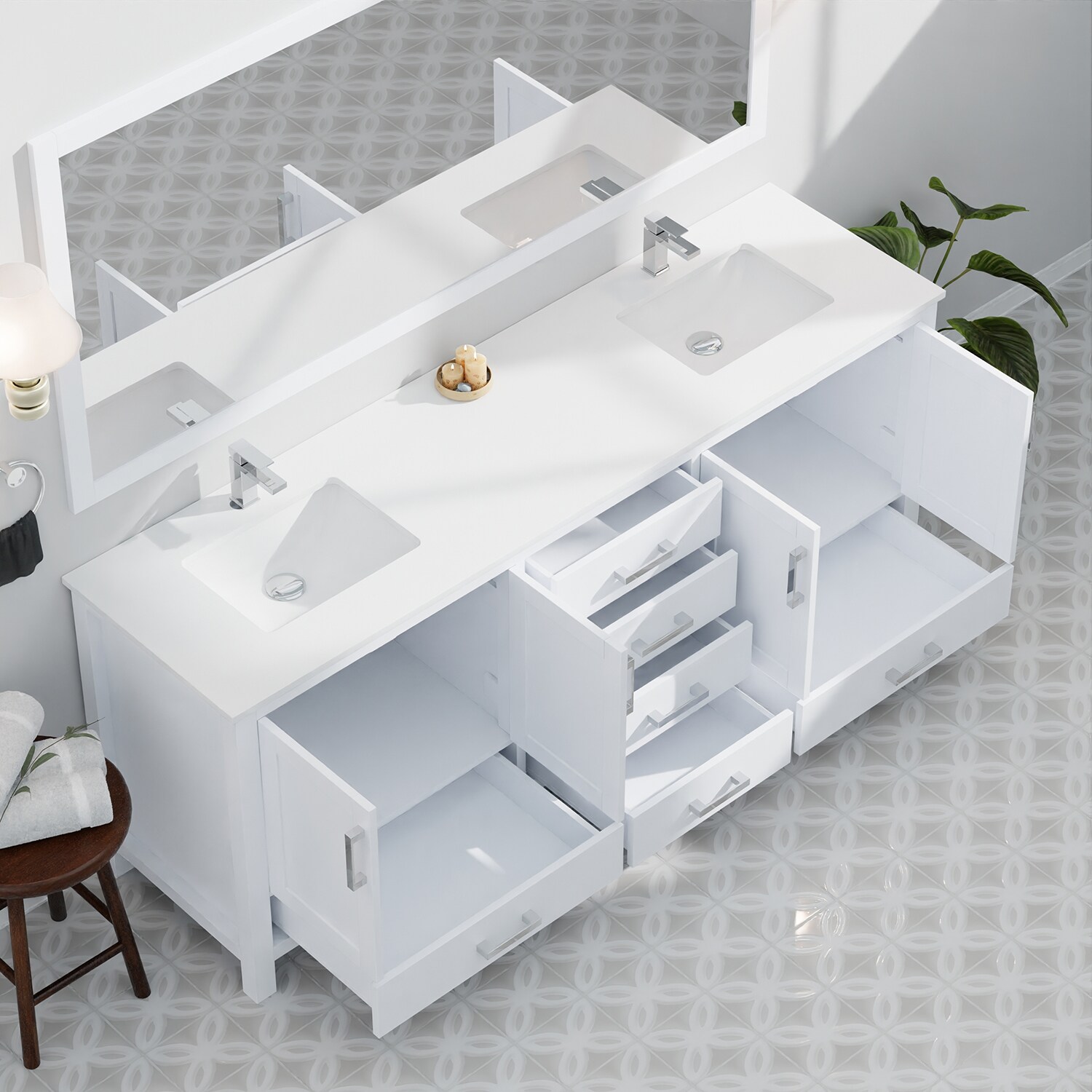Lexora LJ342284DAWQ000 Bath-Vanity-Combo - View #14
