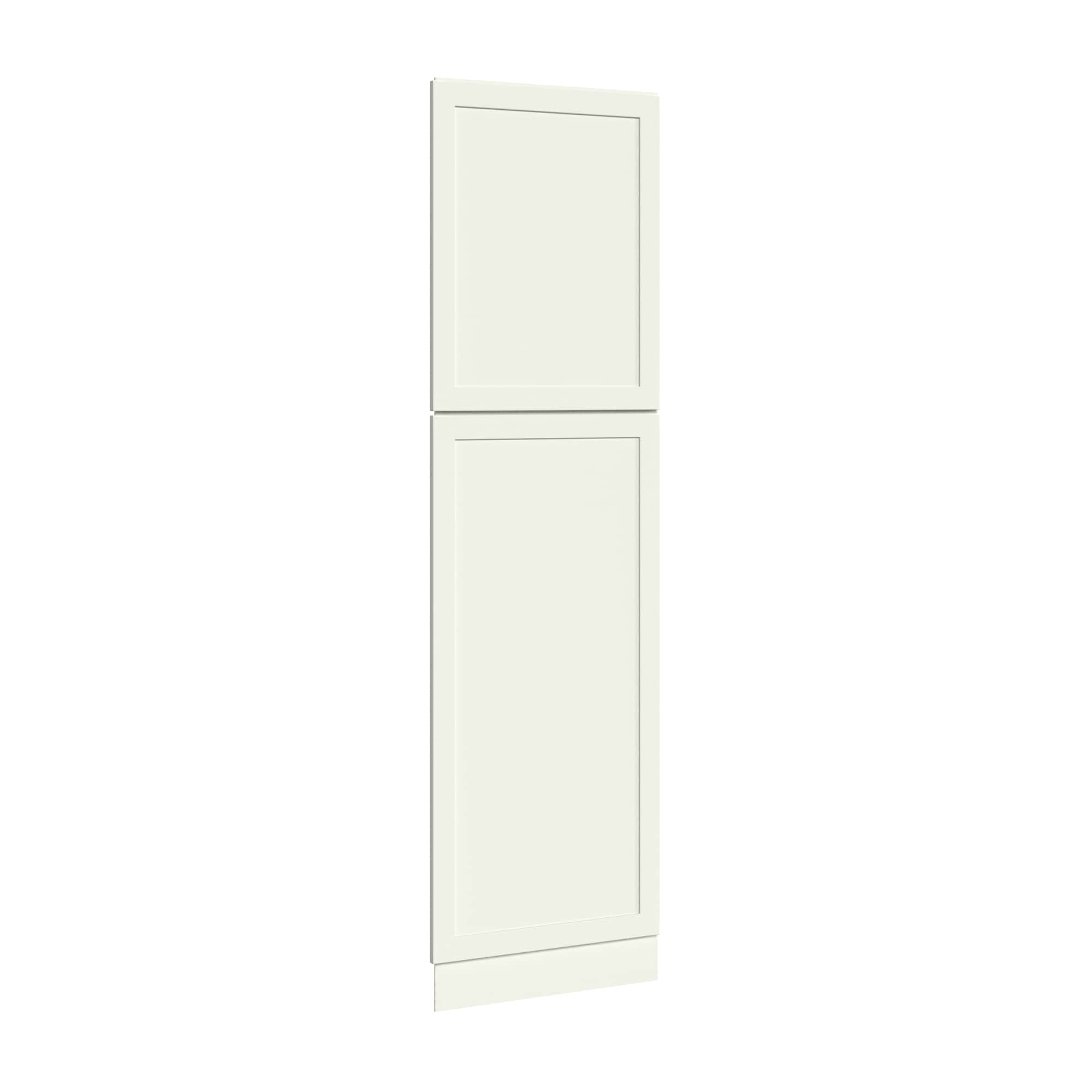 KraftMaid Momentum Deveron Cabinet End Panel 23.25-in W x 84-in H x 0.18-in D Dove White Painted (Pantry Cabinet End Panel)