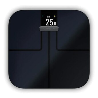 Garmin 400-lb S2 Smart Black Bathroom Scale Body Fat Indicator in Bathroom department at Lowes.com