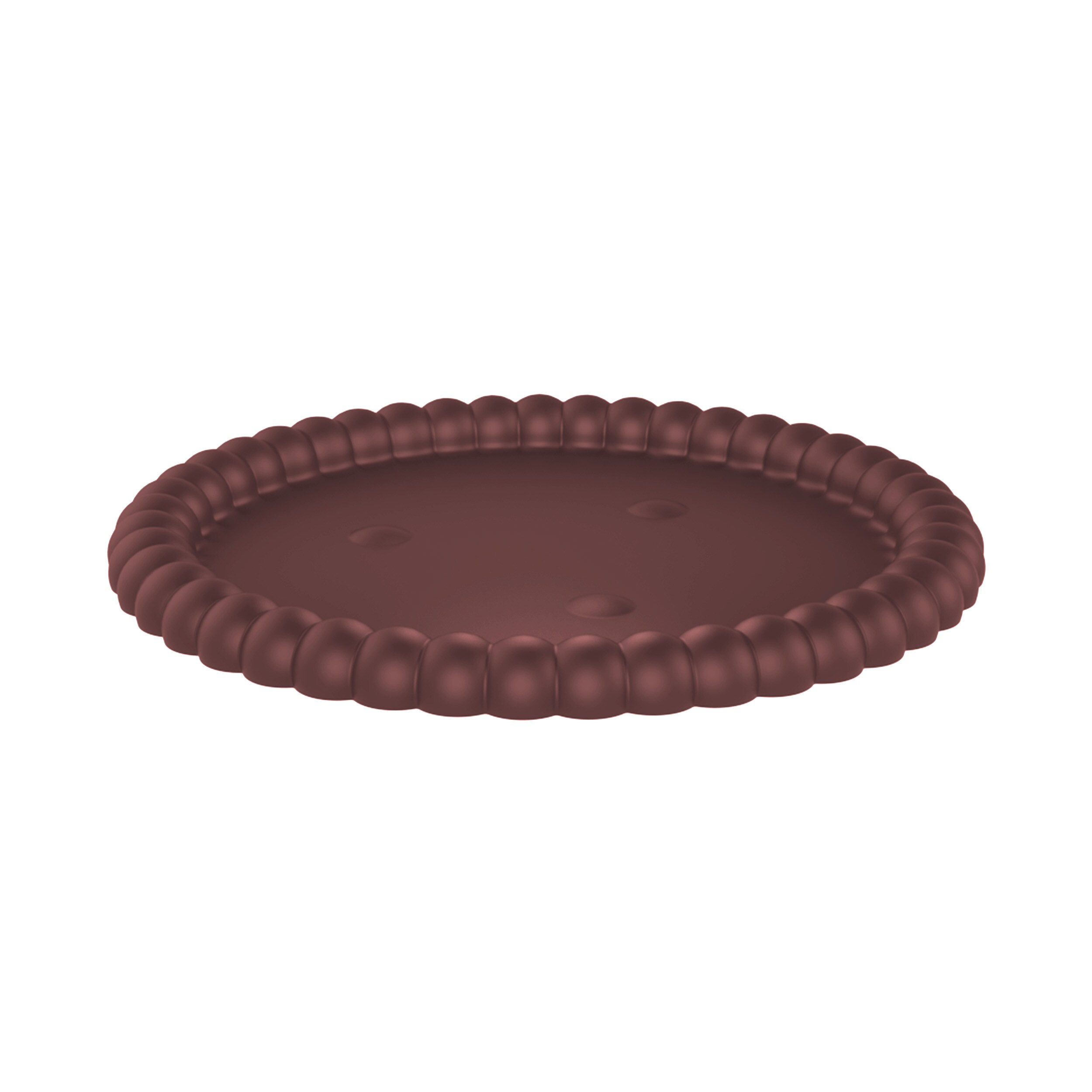 Bloem Pearl 8-inch Plastic Decorative Saucer Tray - Merlot - 4-Pack in ...