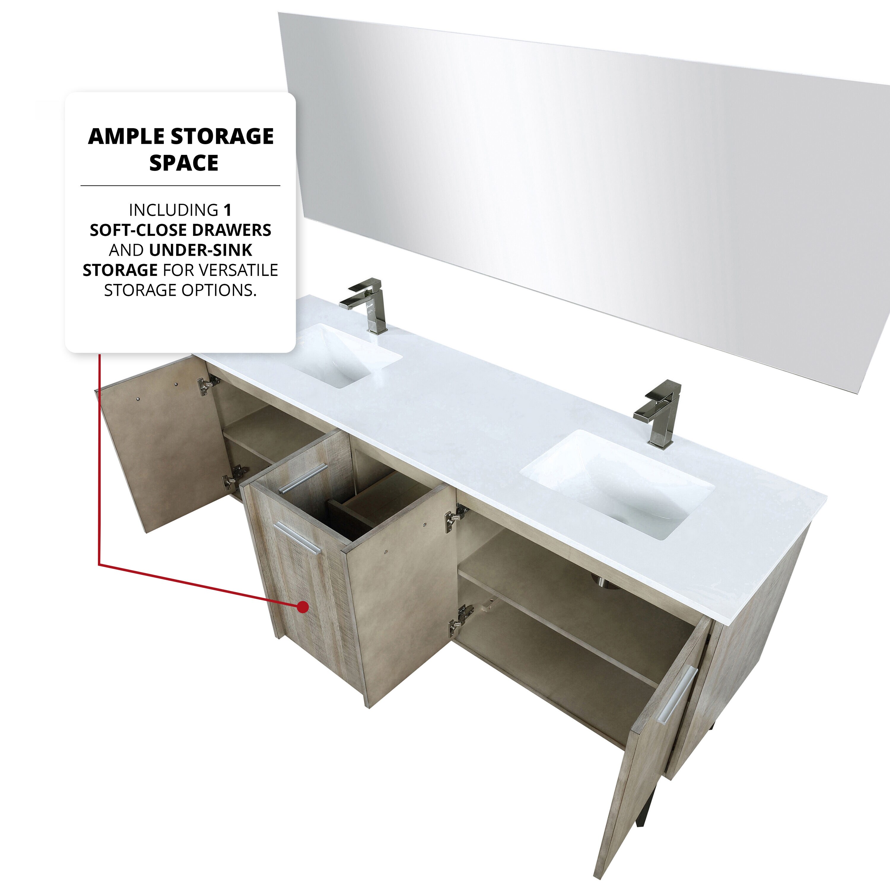 Lexora LVLY72DRA310 Bath-Vanity-Combo - View #8