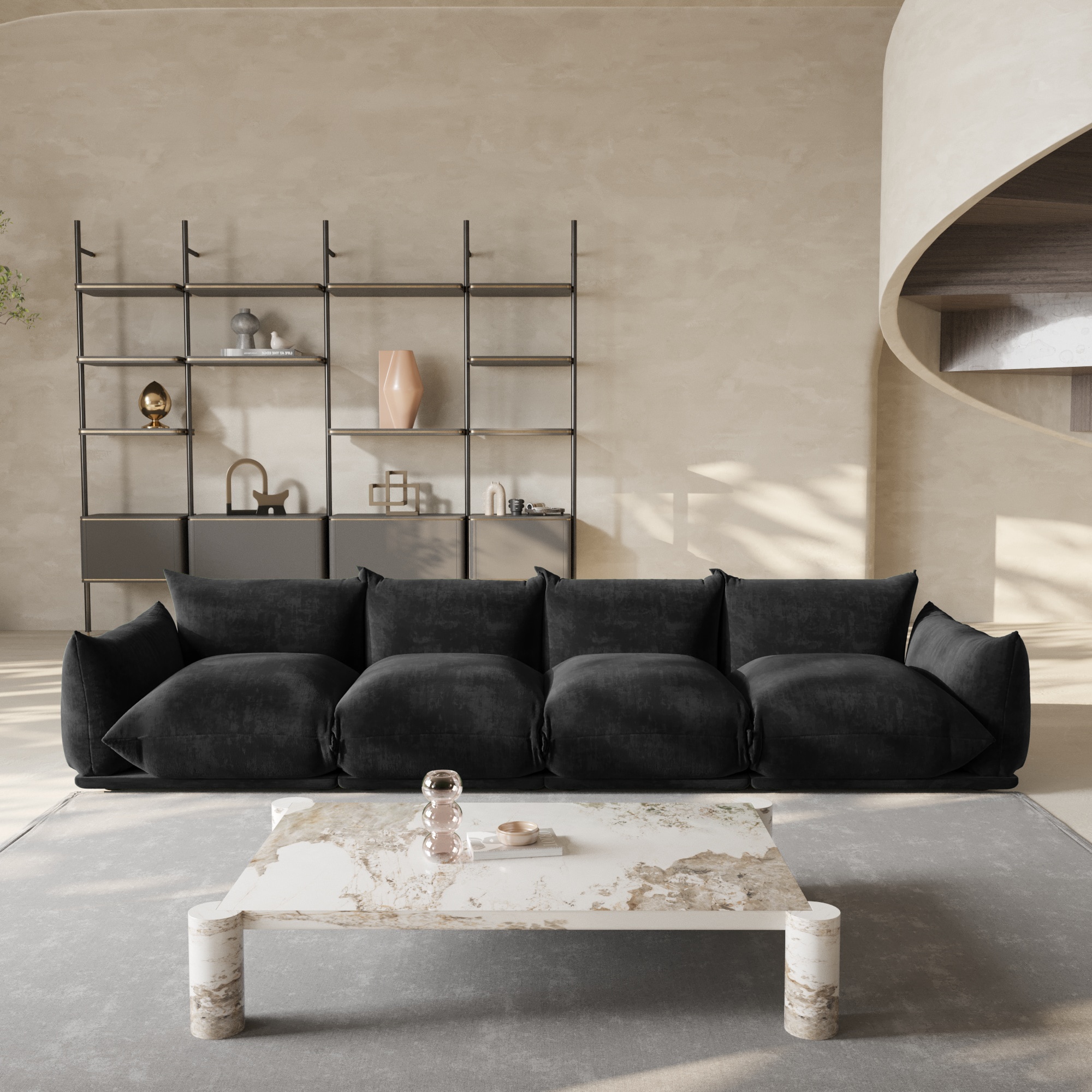 BuotiqHom DH-A-119BK-S4 Sofas-Loveseats - View #2