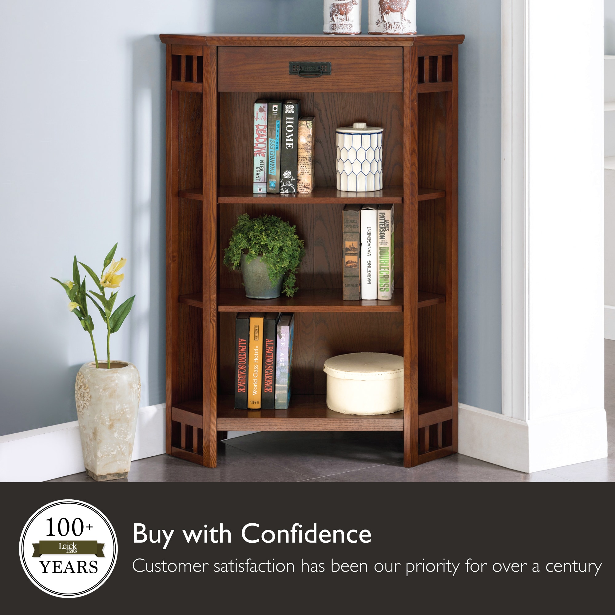 Leick Home 82263 bookcases - View #4