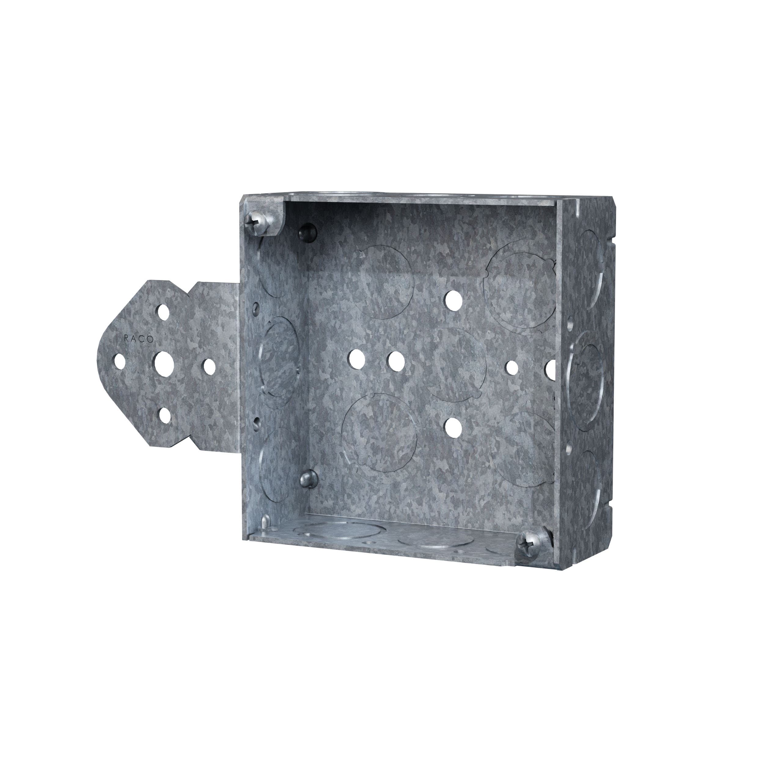 Hubbell 8193 RACO 2 -Gang Galvanized steel New work Square Electrical Box