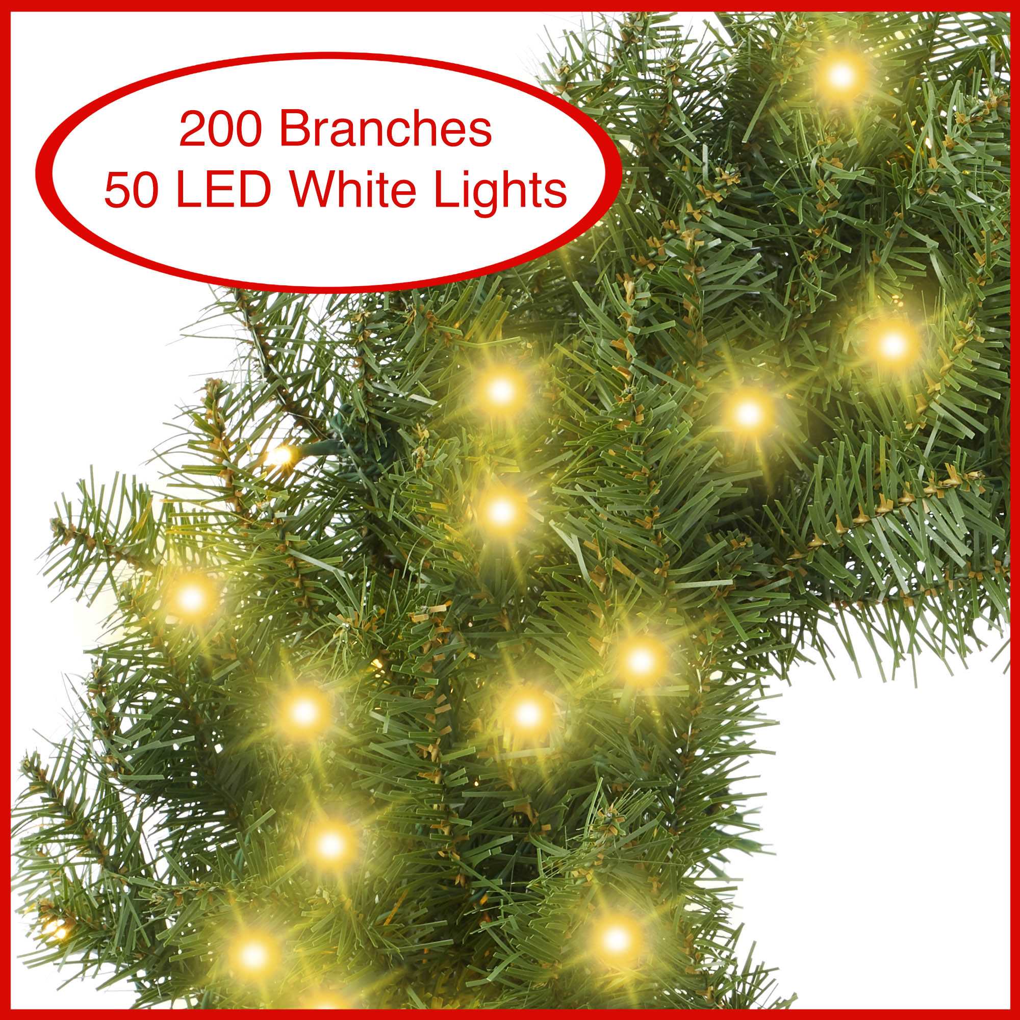Casafield SZN-WR-24PL Artificial-Christmas-Wreaths - View #2