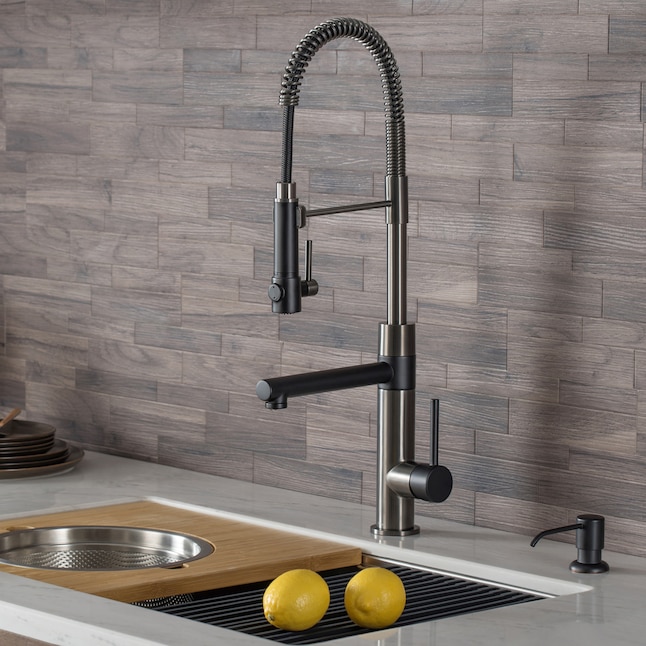 Delta Black Stainless 1-Handle Deck Mount Pot Filler Handle/Lever Residential Kitchen Faucet Delta Black Stainless 1-Handle Deck Mount Pot Filler Handle/Lever Residential Kitchen Faucet