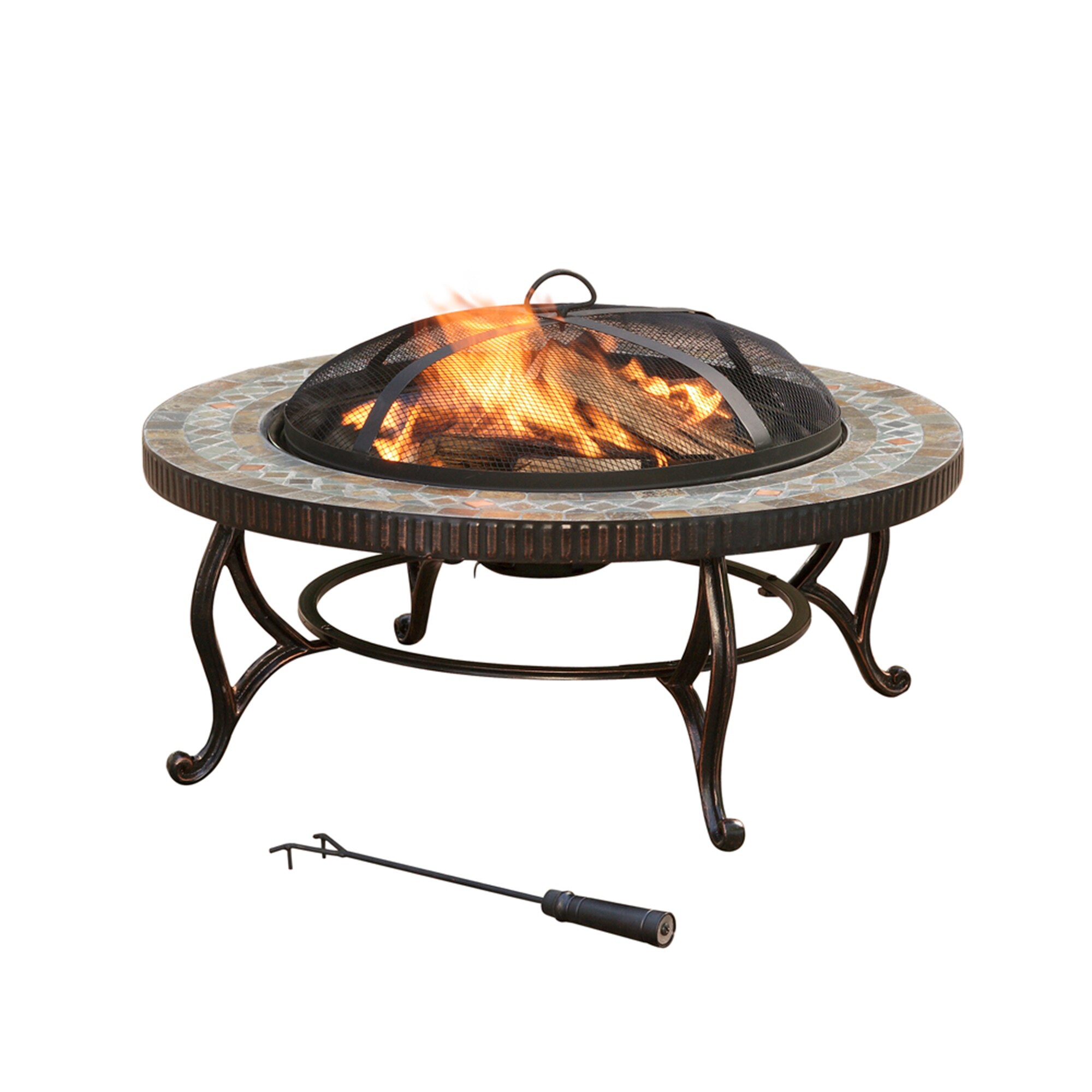 Wood Burning Fire Pits, Backyard Creations 34 Inch Fire Pit Cover