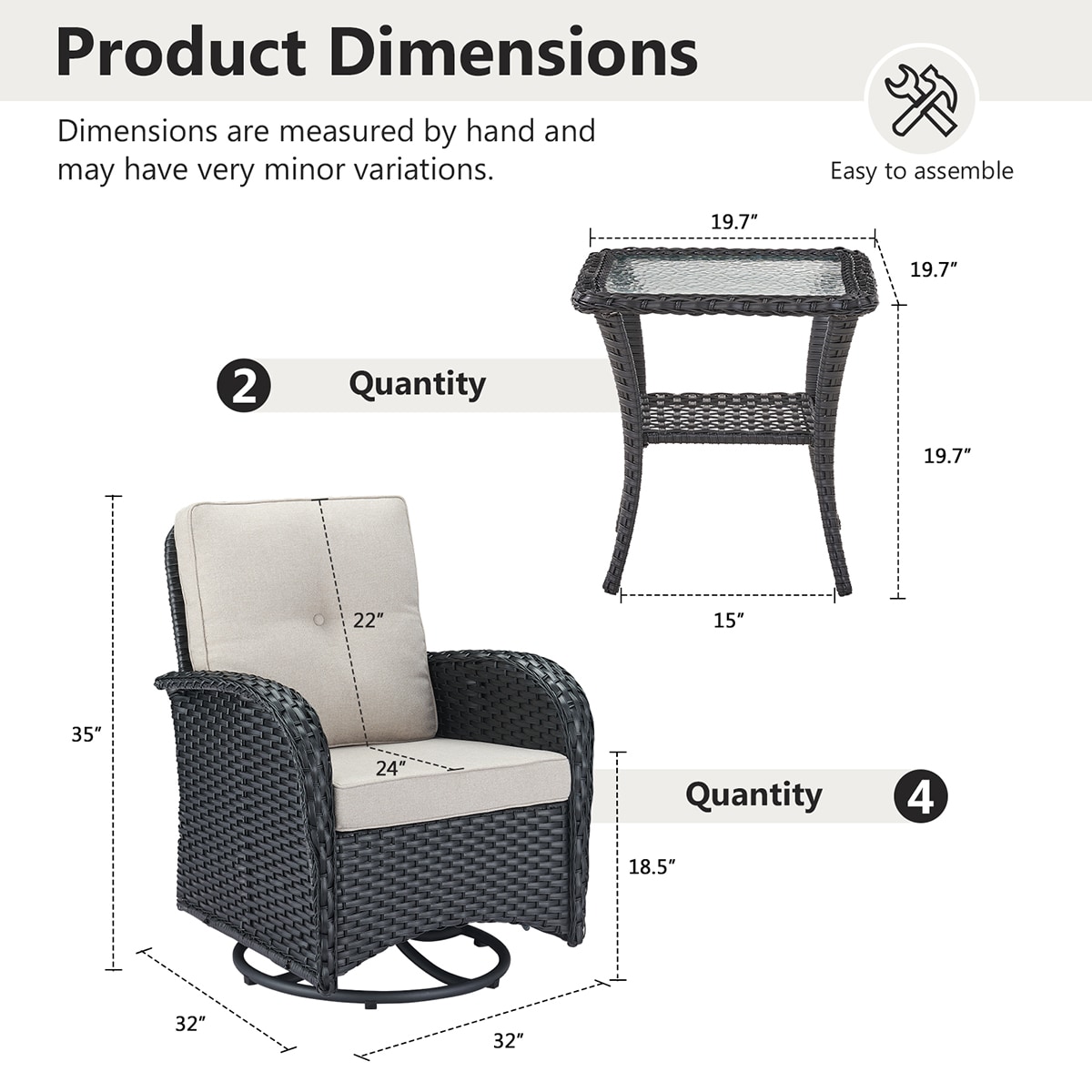 Rilyson FSKWBL2060X2 Patio-Chairs - View #3