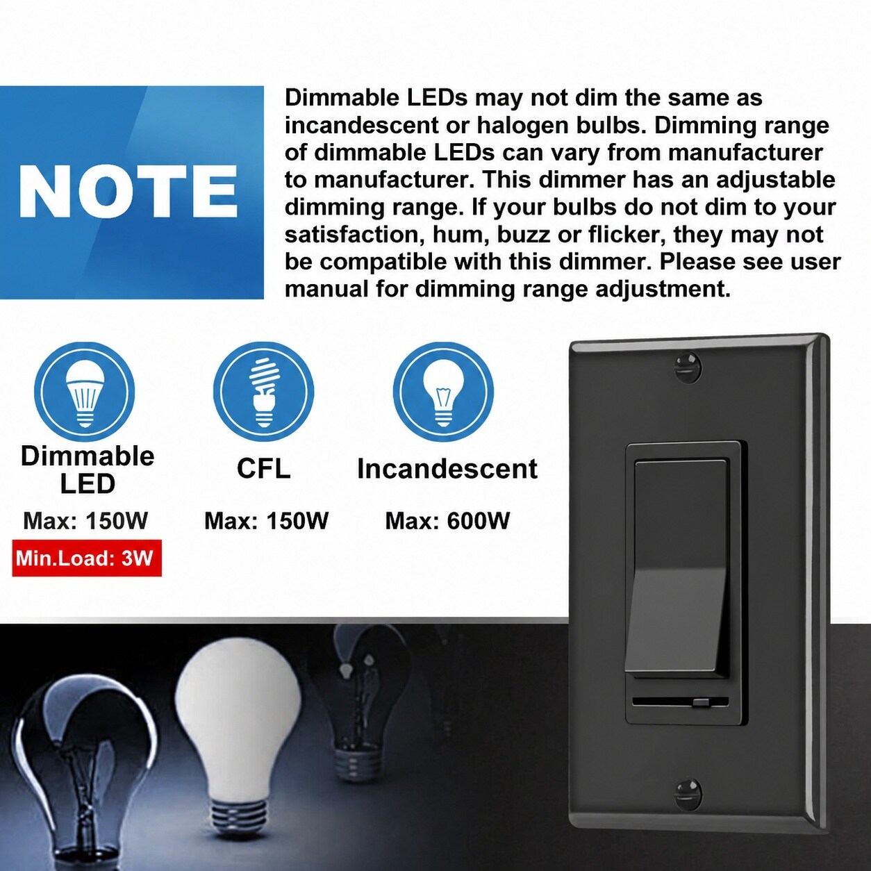 Ahfiwaso LAH0711H043 Light-Dimmers - View #5