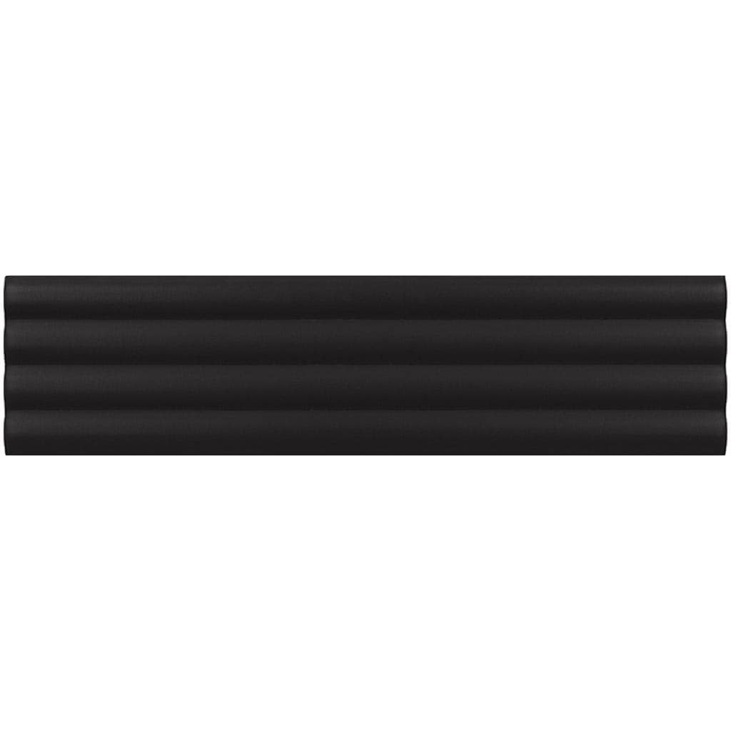 Arte Matte Black Ceramic Subway Wall and Floor Tile