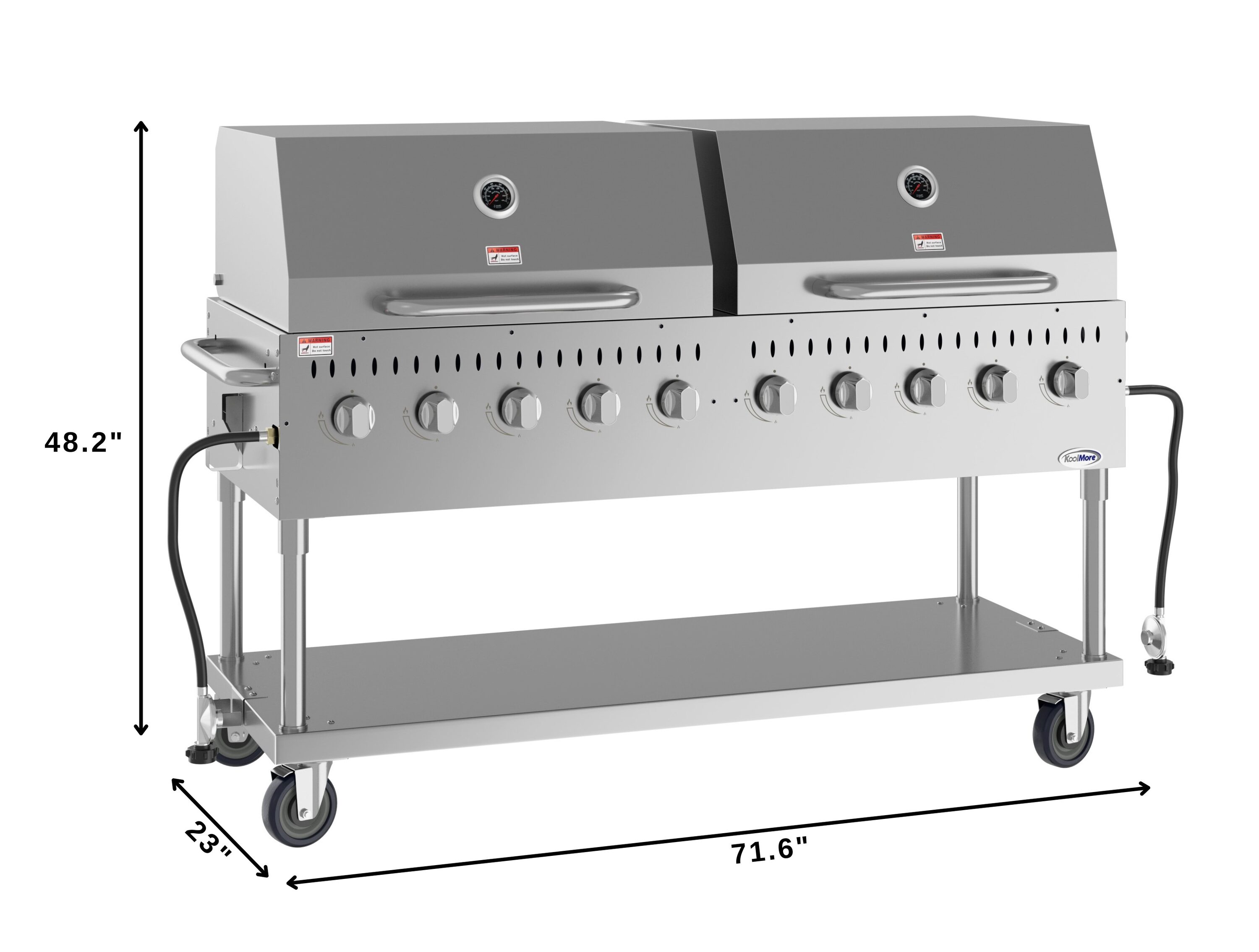 KoolMore LOW-CGKIT7-D36D36 Gas-Grill - View #8