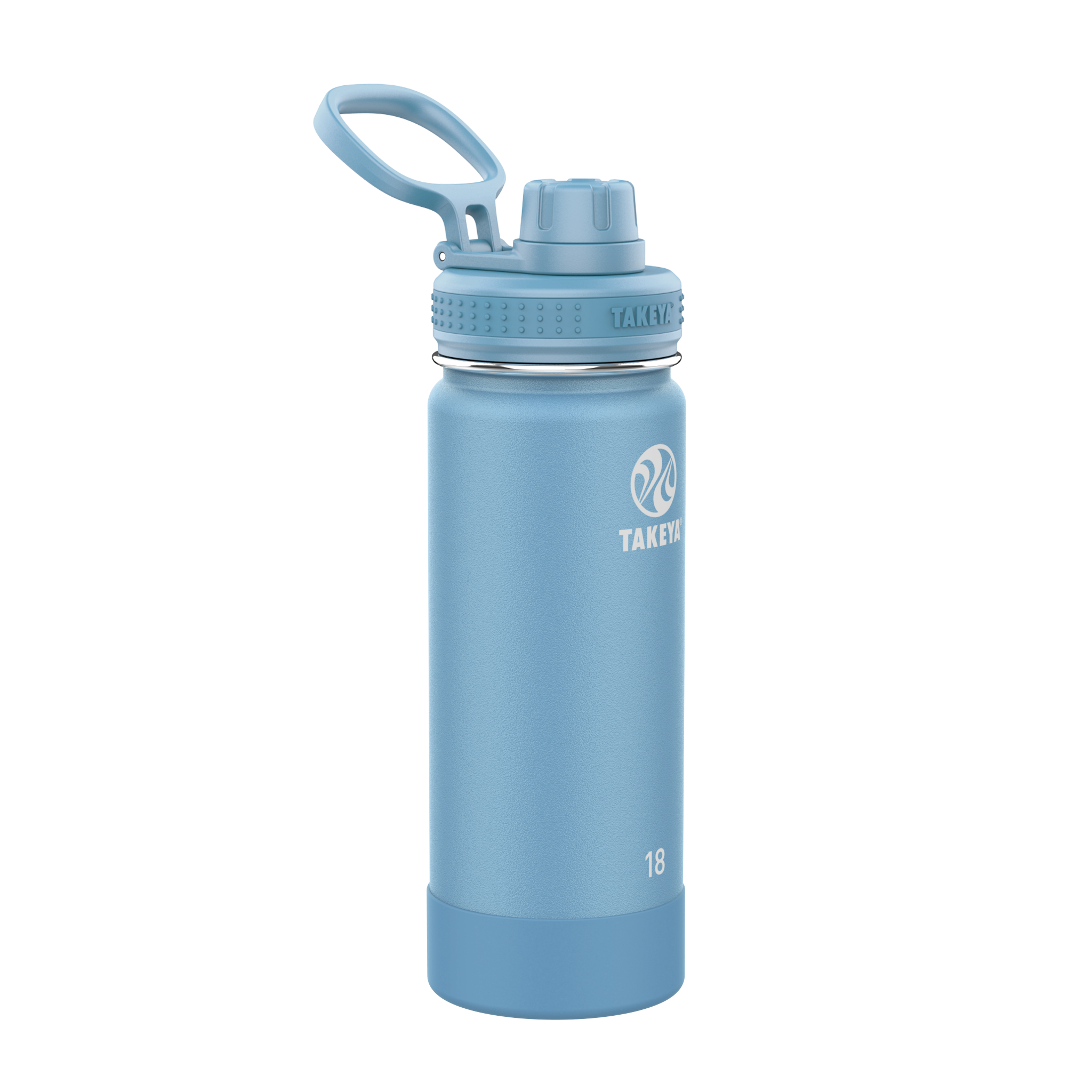 Takeya 51214 18 -fl oz Stainless steel Insulated Water bottle - Blue Stone
